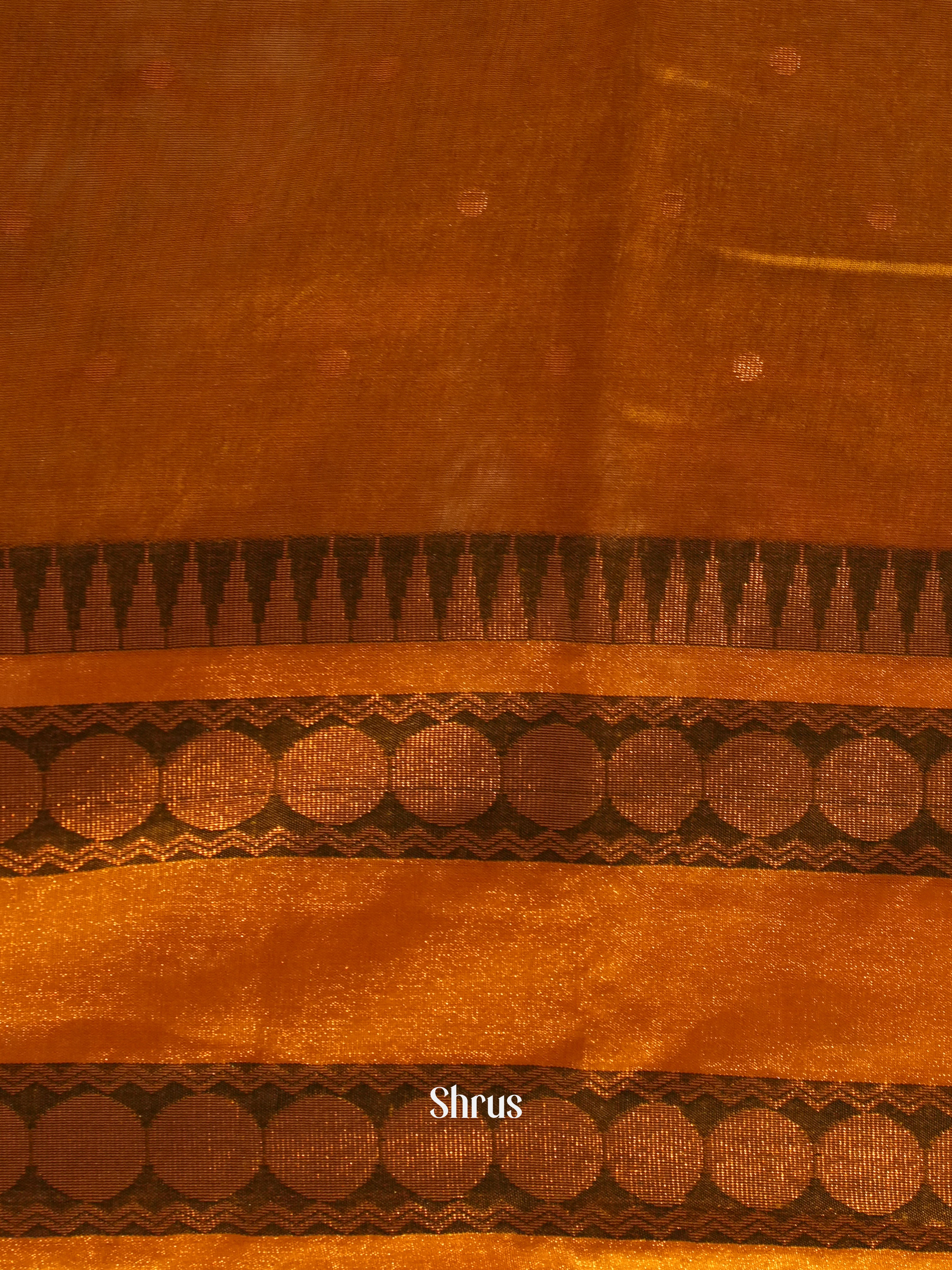 Black  & Brown - Mercerized cotton Saree