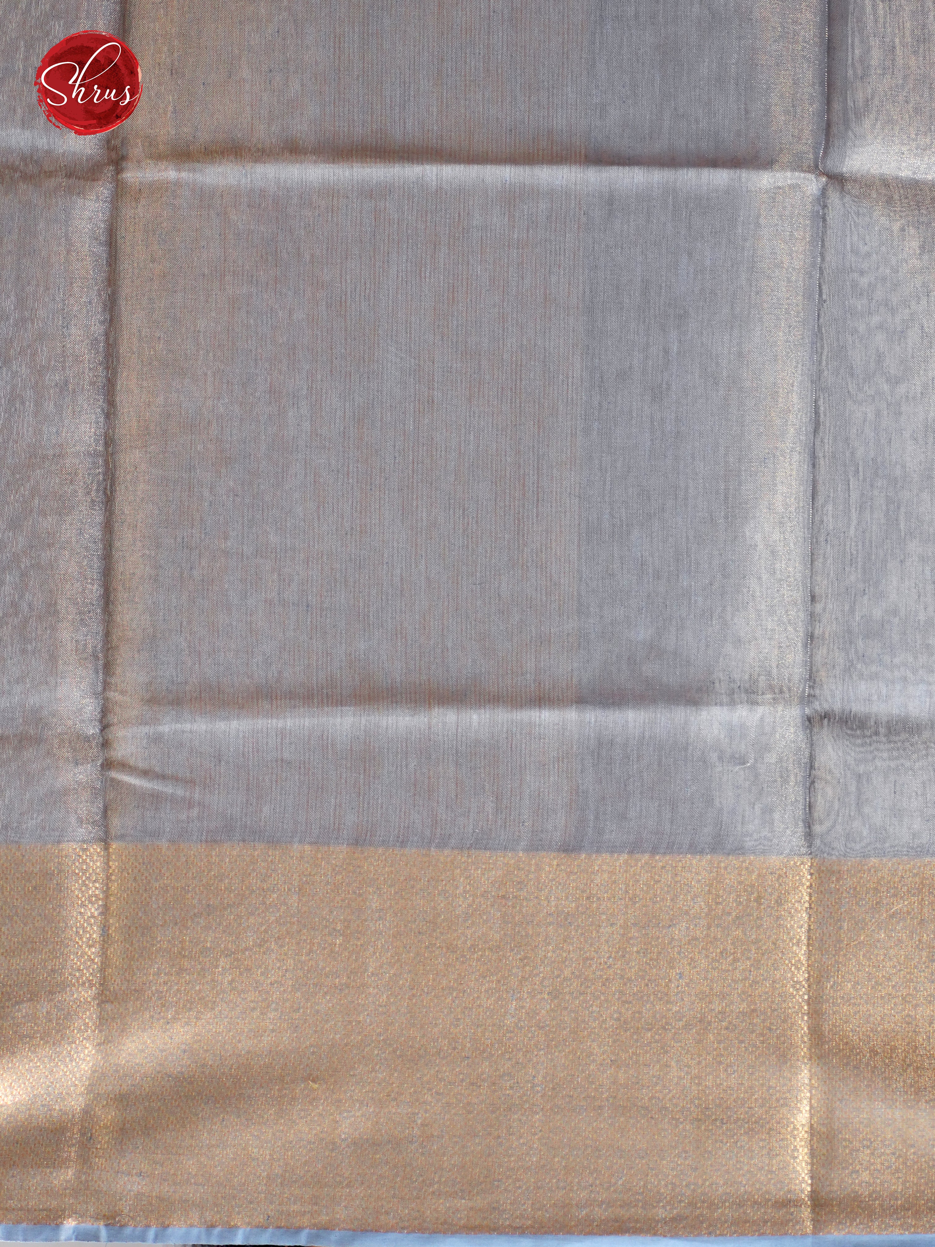 Silver - Linen Saree - Shop on ShrusEternity.com