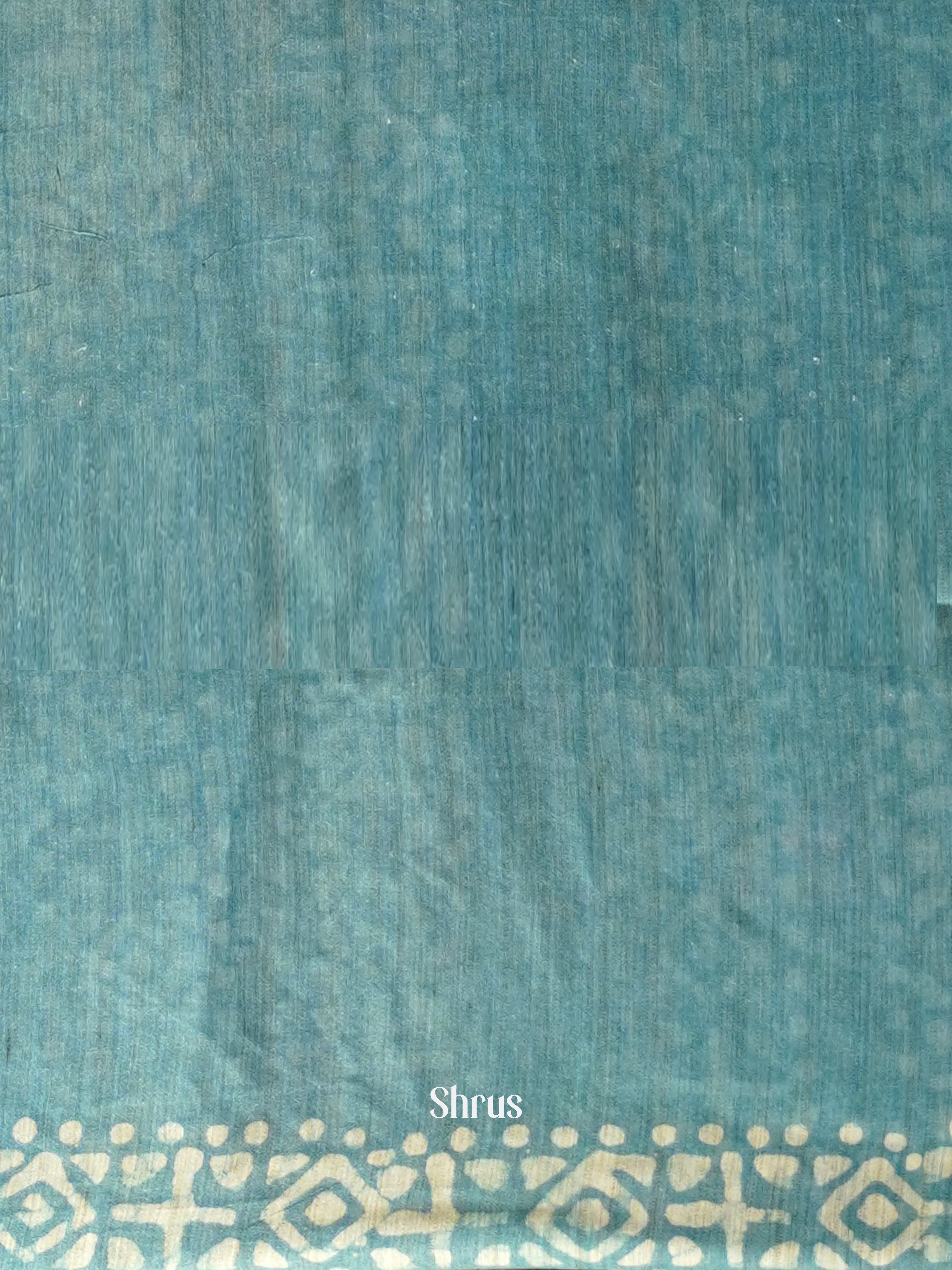 Grey & Blue  - Bhatik Saree - Shop on ShrusEternity.com