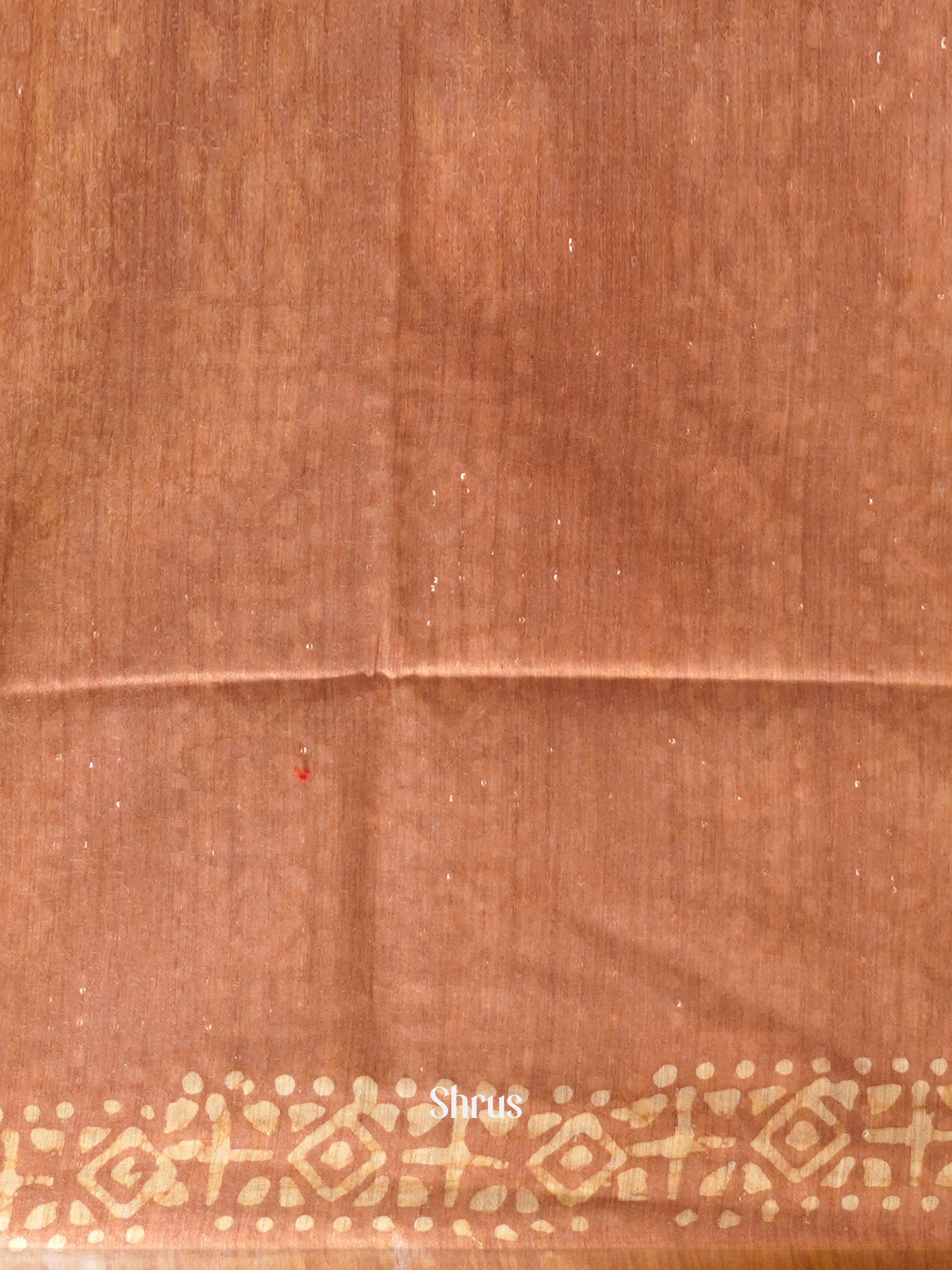 Brown & Light Brown - Bhatik Saree