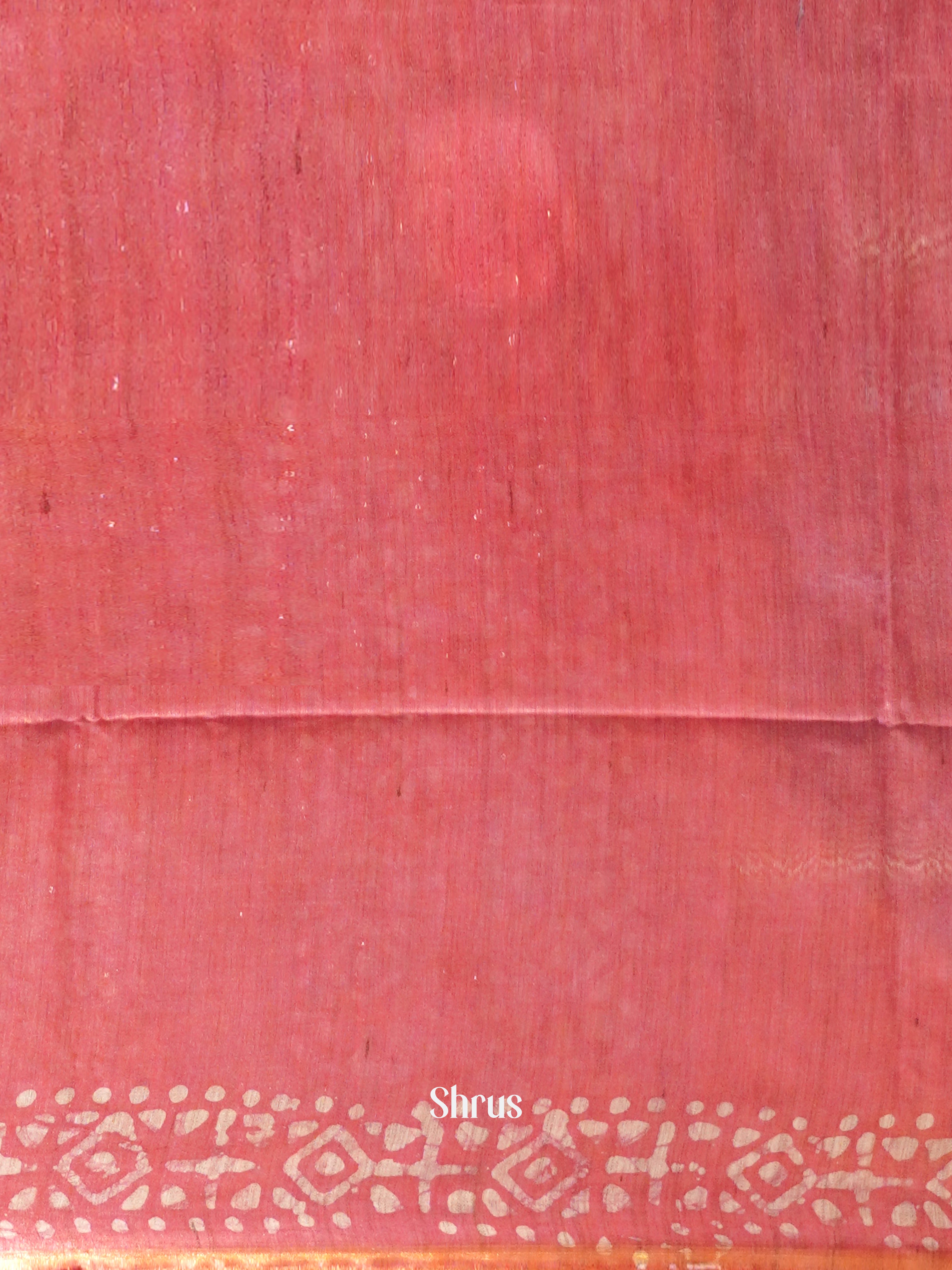 Blue &  Red- Bhatik Saree