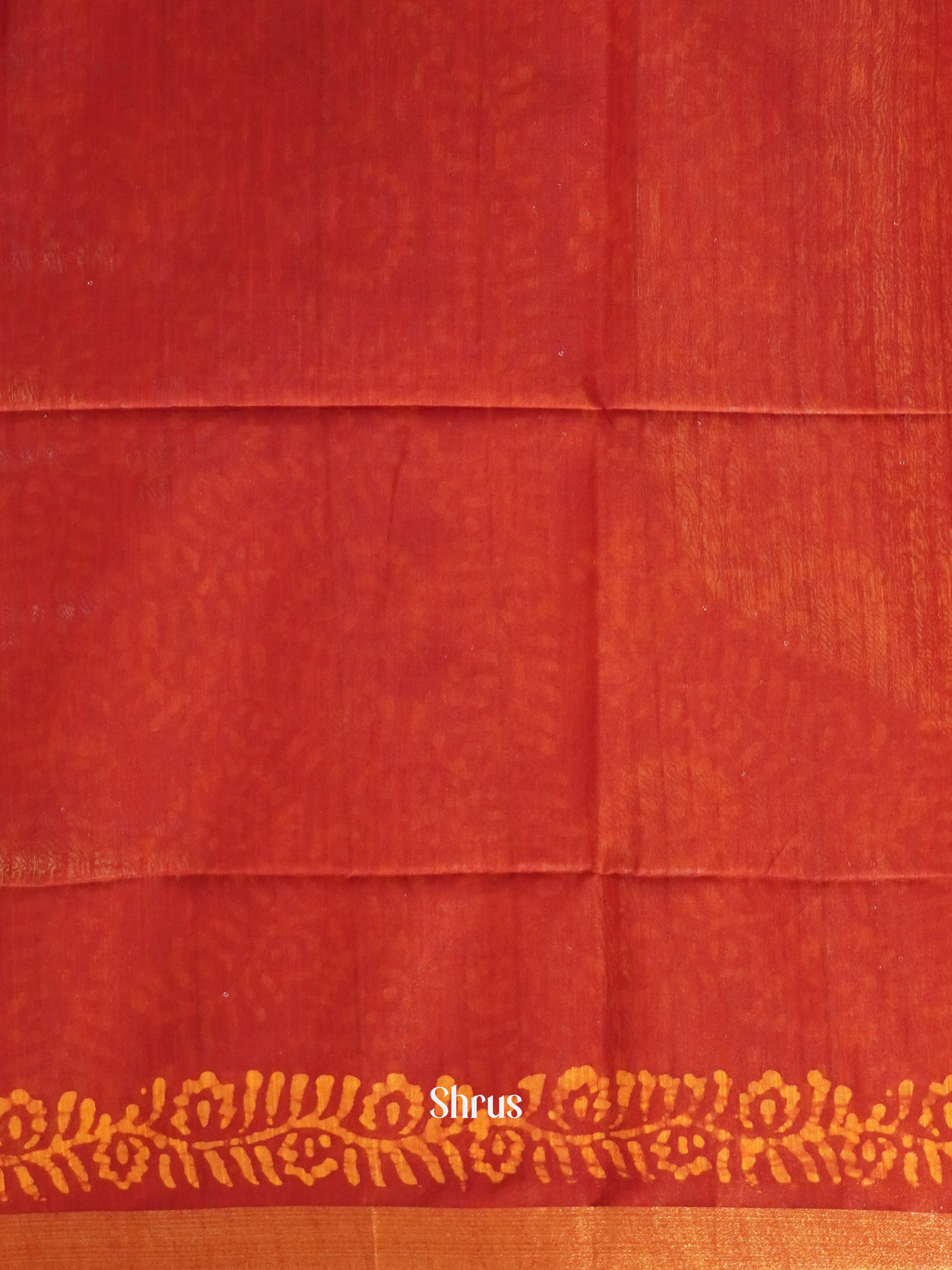 Red - Bhatik Saree - Shop on ShrusEternity.com