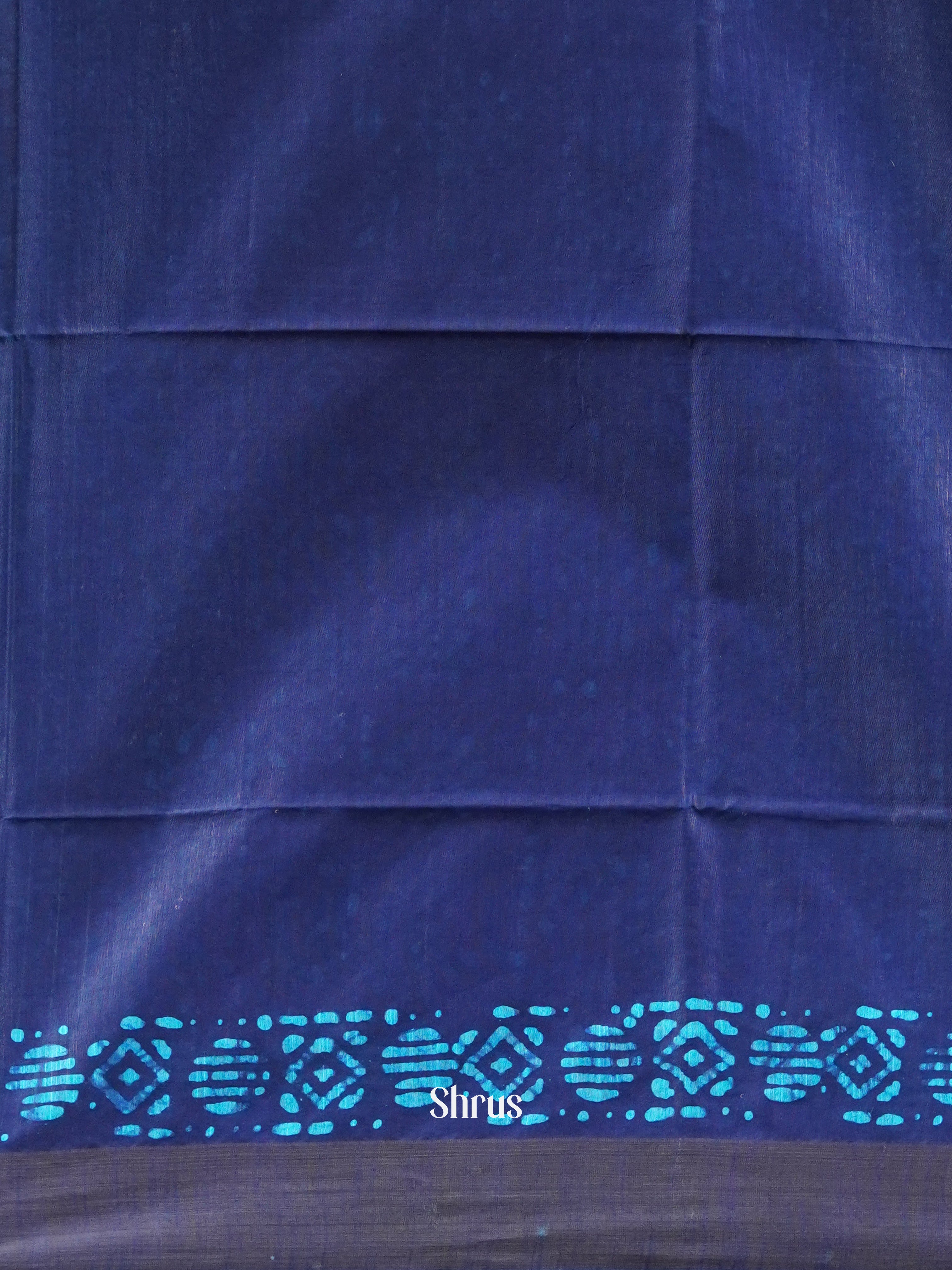 Blue(Single Tone) - Bhatik Saree - Shop on ShrusEternity.com