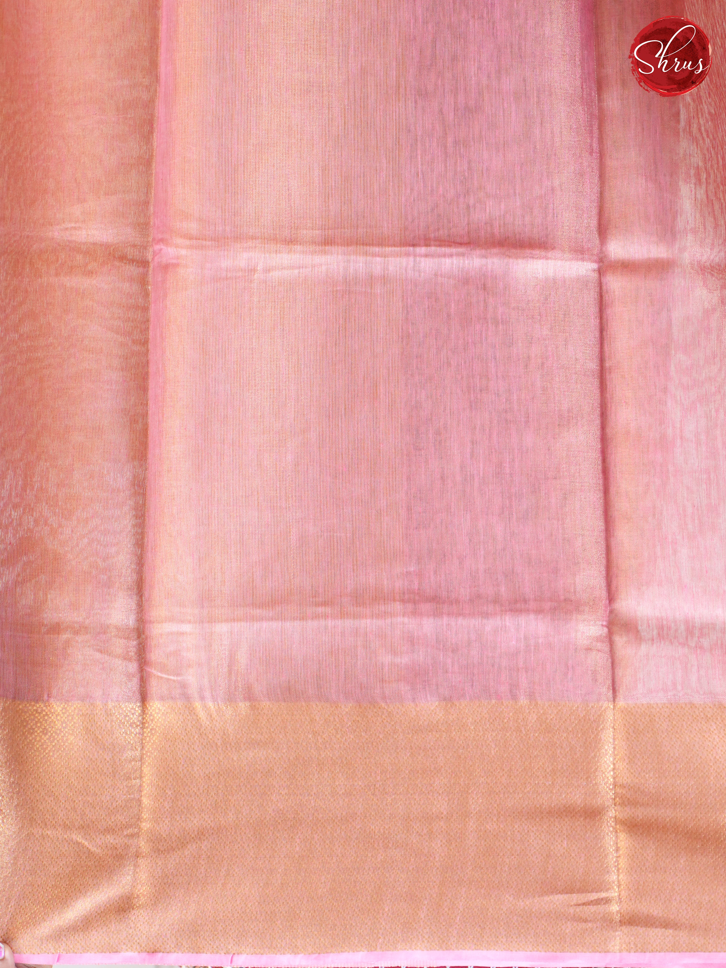 Pink(Single tone)- Linen Saree - Shop on ShrusEternity.com