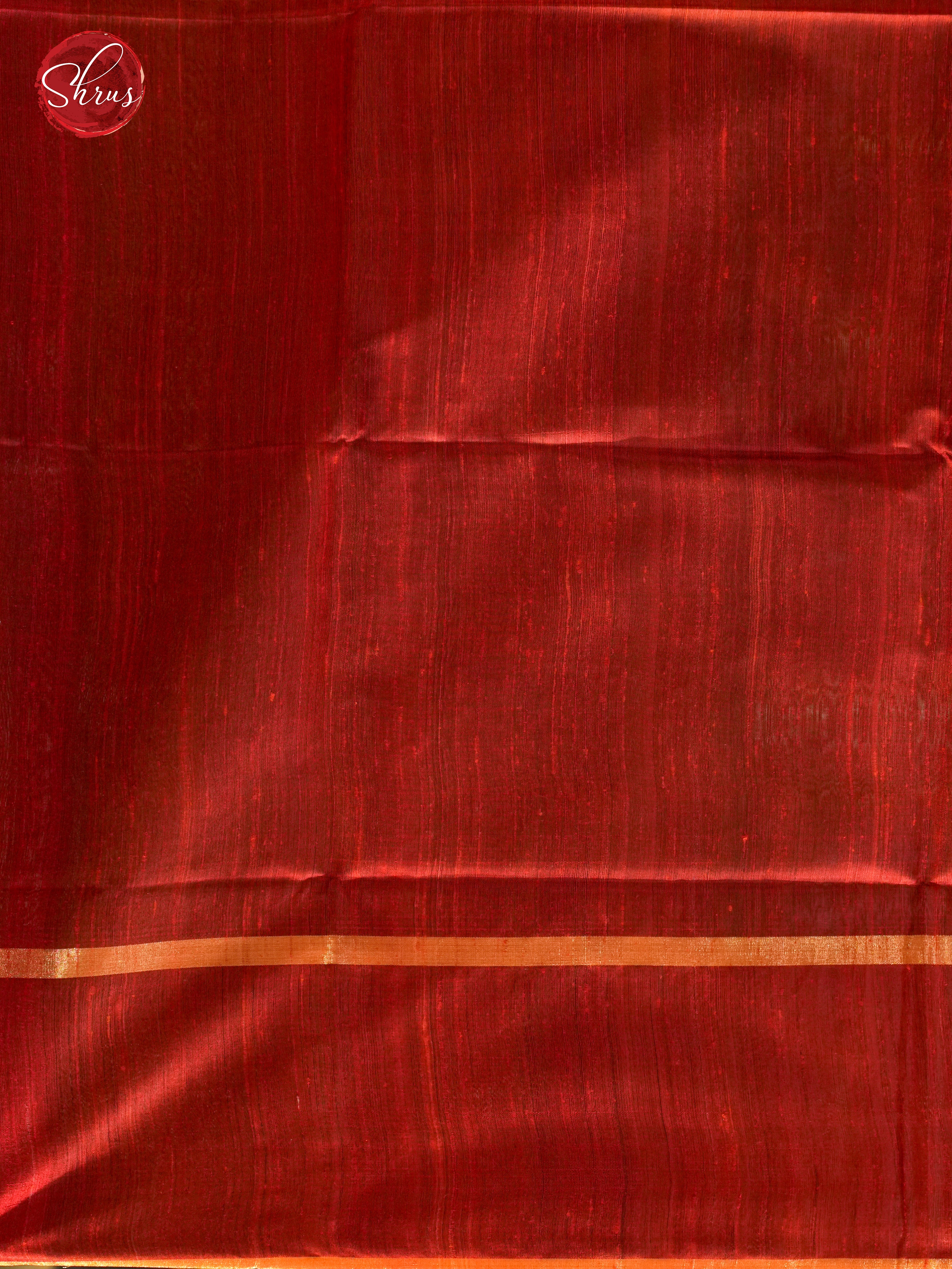 Green & Reddish Orange - Raw Silk - Shop on ShrusEternity.com