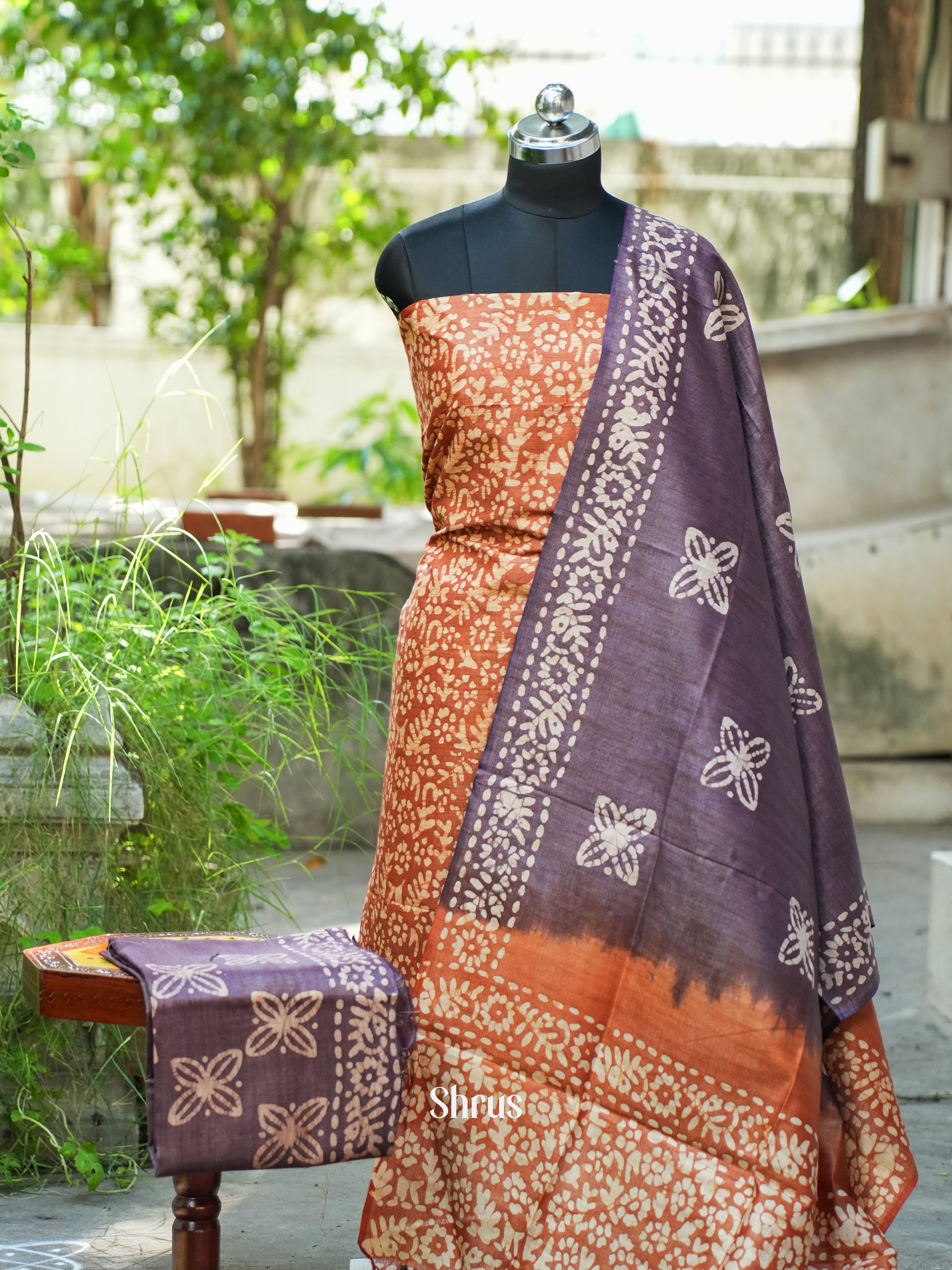 Brick & Grey - Bhatik salwar - Shop on ShrusEternity.com