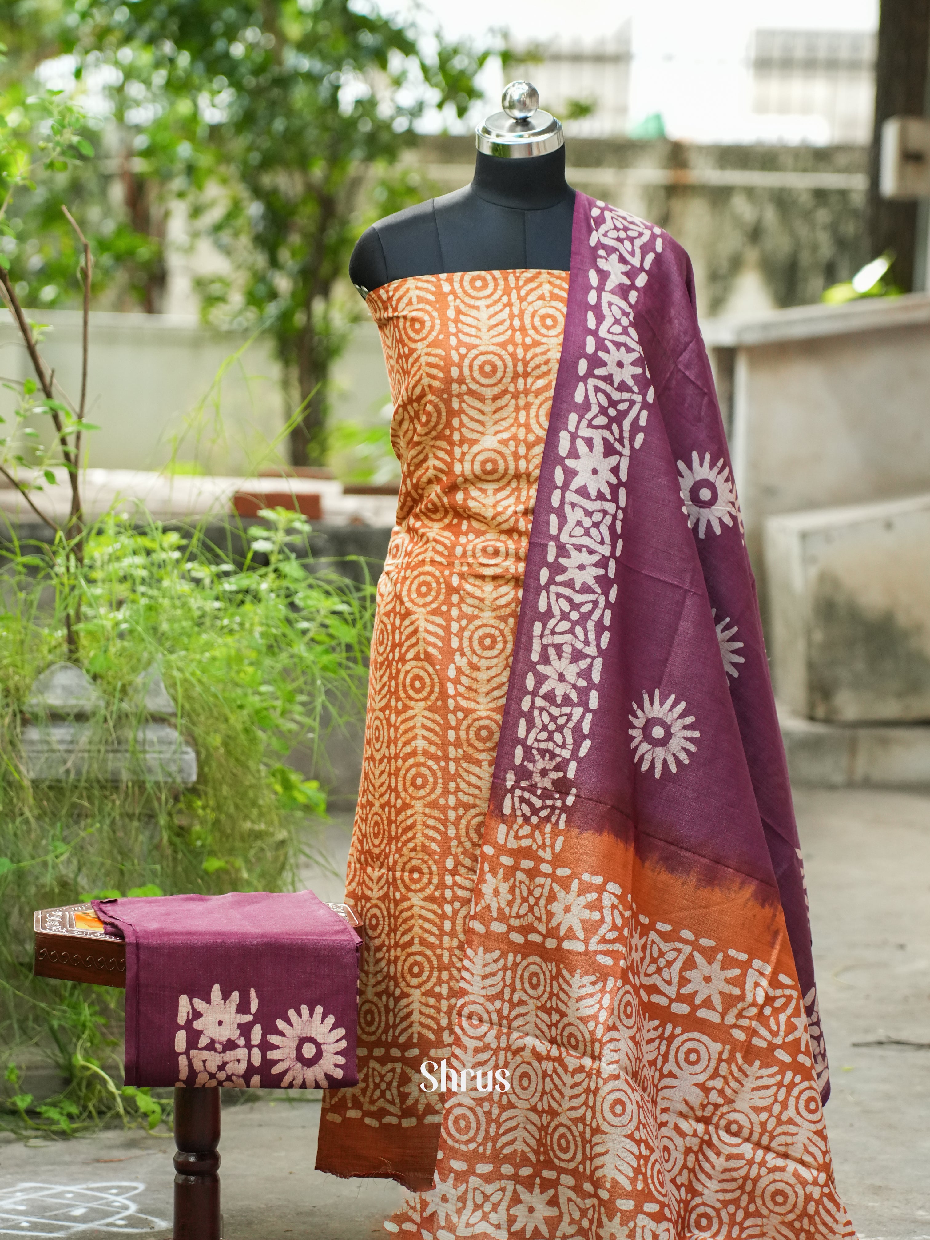 Brick & Wine -Bhatik salwar - Shop on ShrusEternity.com