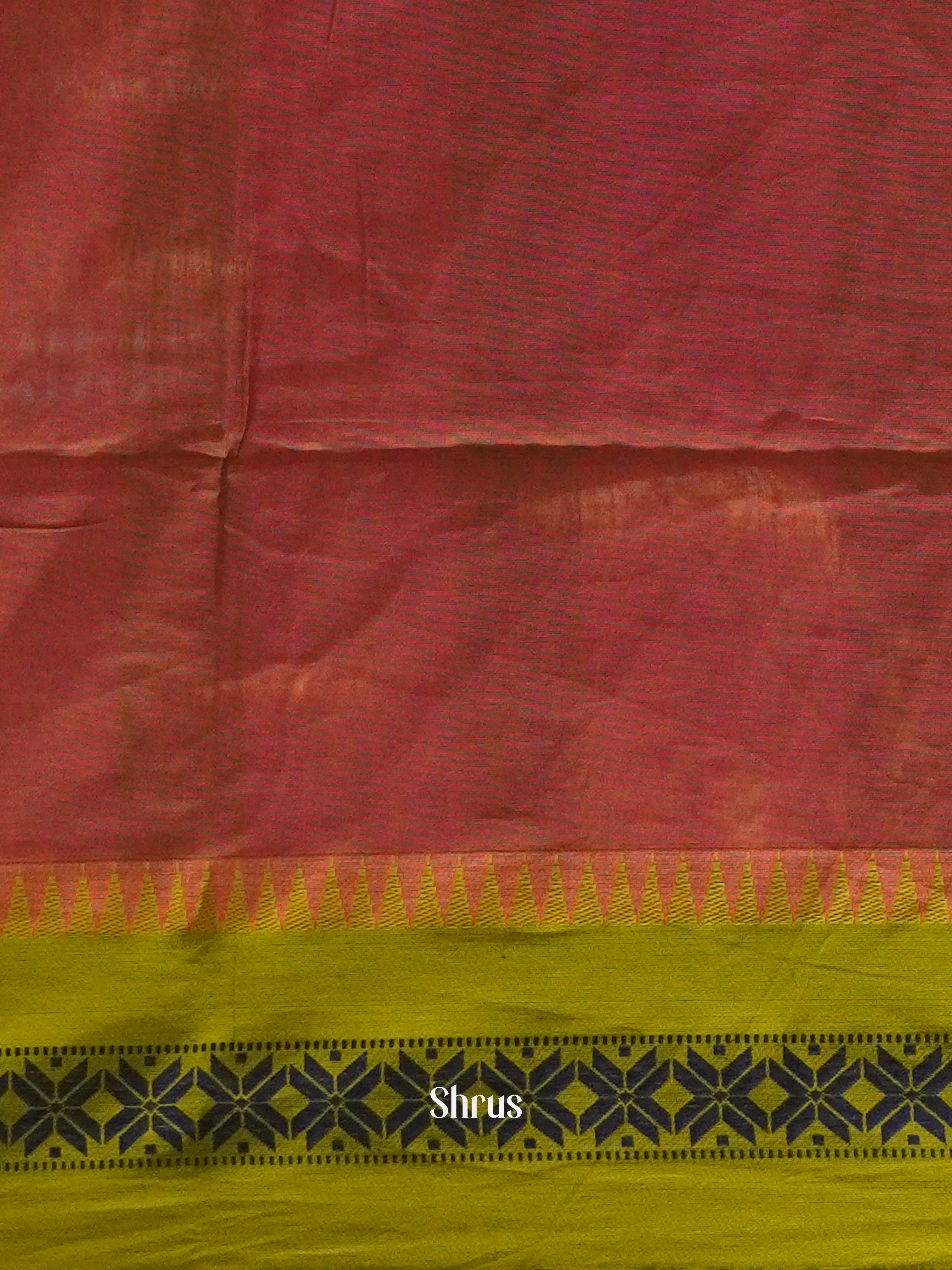 Pink & Green - Bengal cotton Saree - Shop on ShrusEternity.com