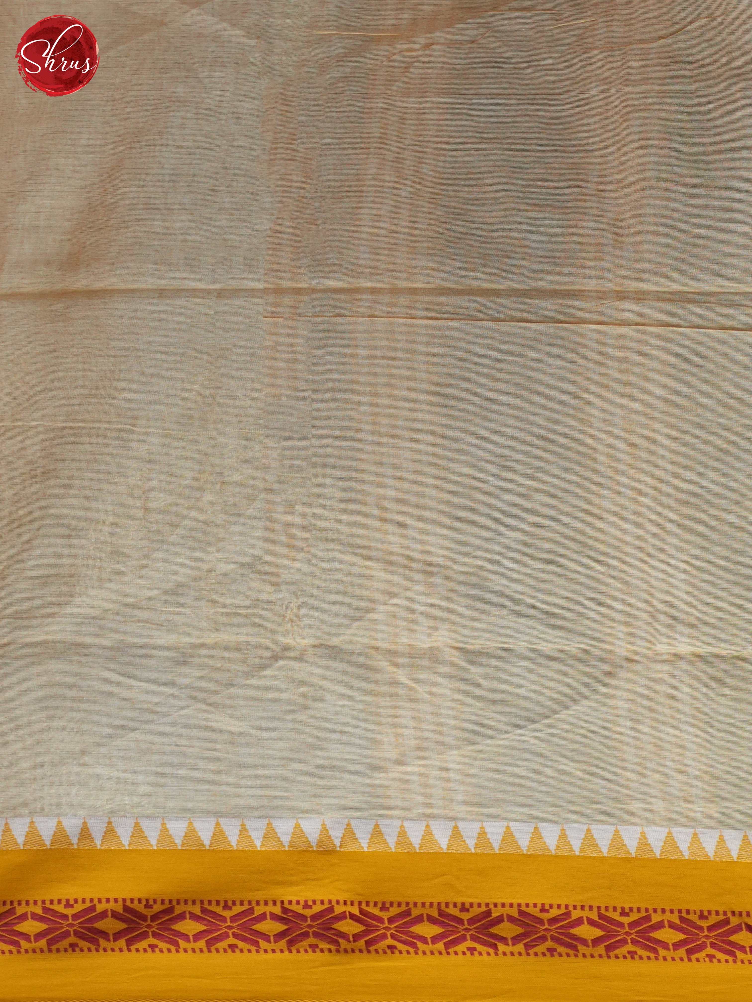 Grey & Mustard - Bengal cotton Saree - Shop on ShrusEternity.com