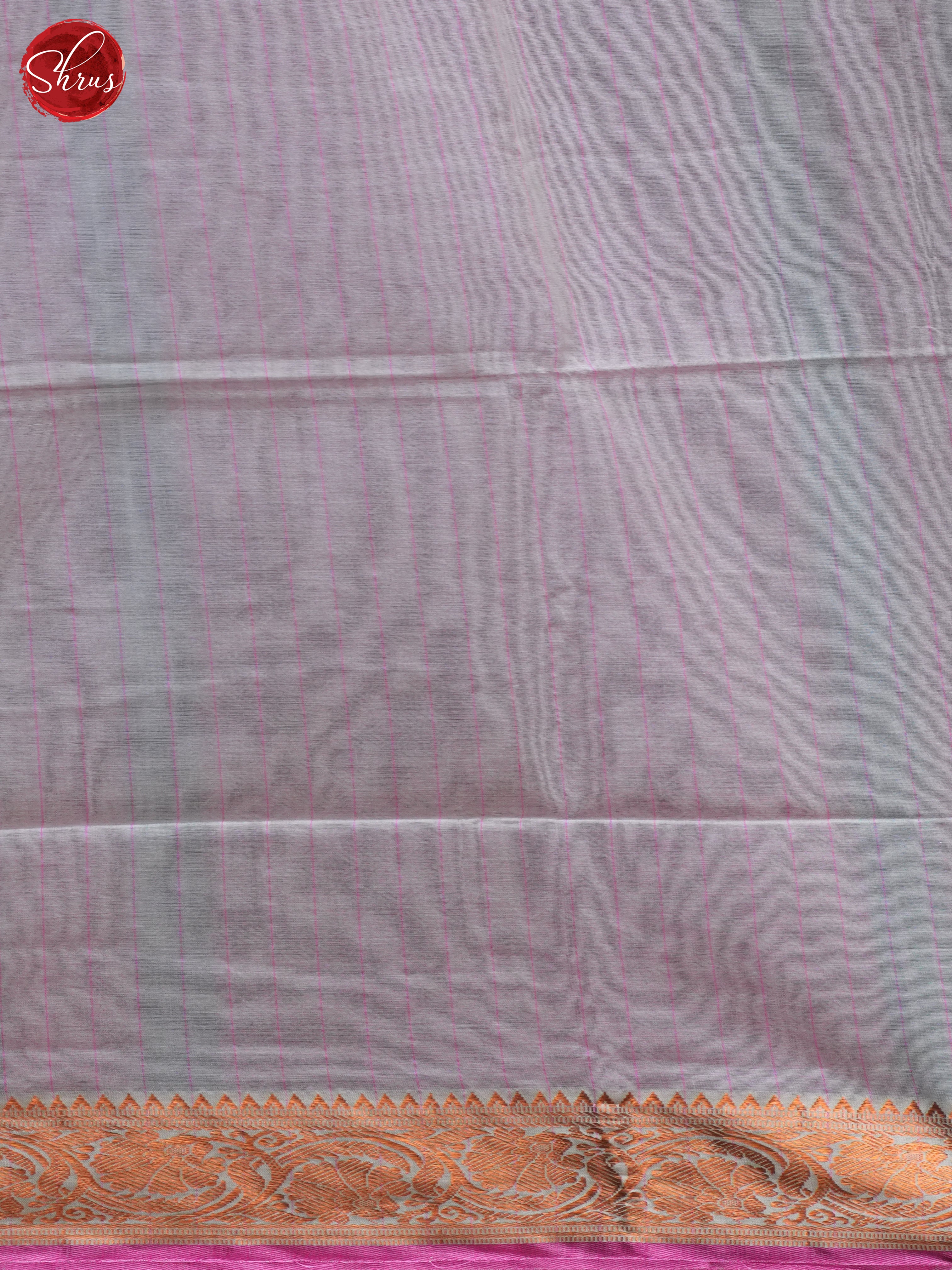 Grey & Pink  - Bengal cotton Saree - Shop on ShrusEternity.com