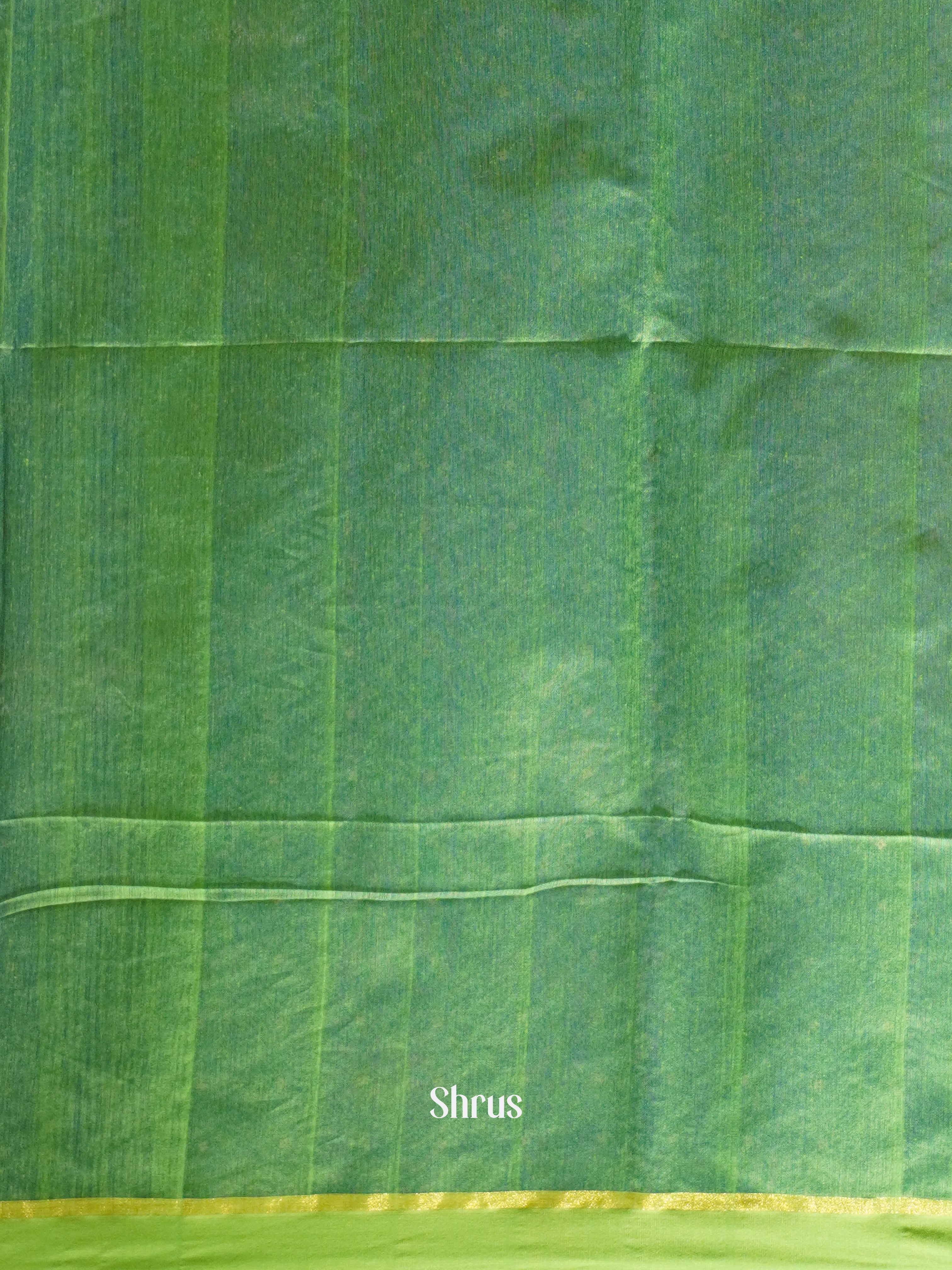 Blue & Green - Bengal cotton Saree - Shop on ShrusEternity.com