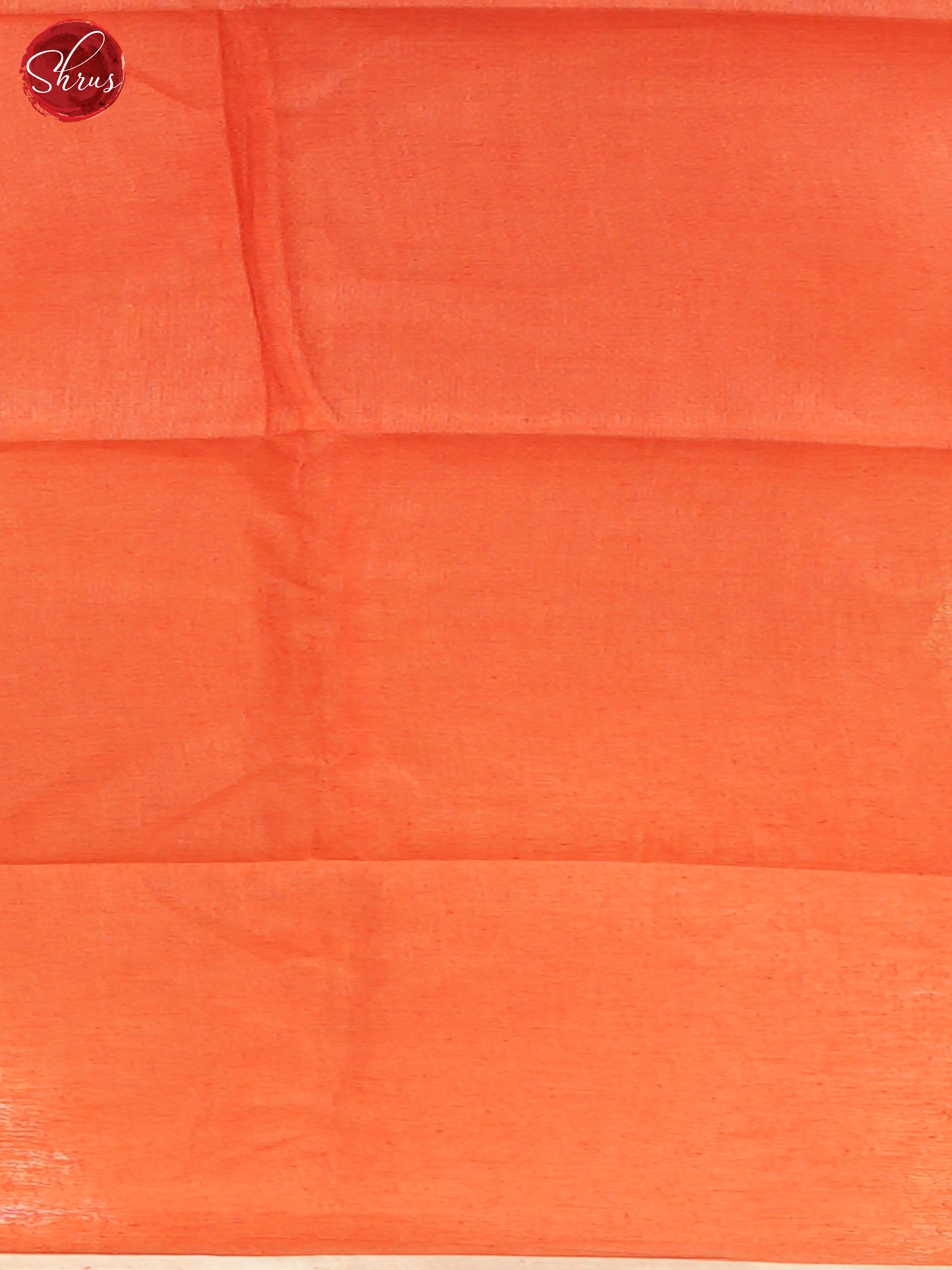 Orange - Linen Saree Saree - Shop on ShrusEternity.com