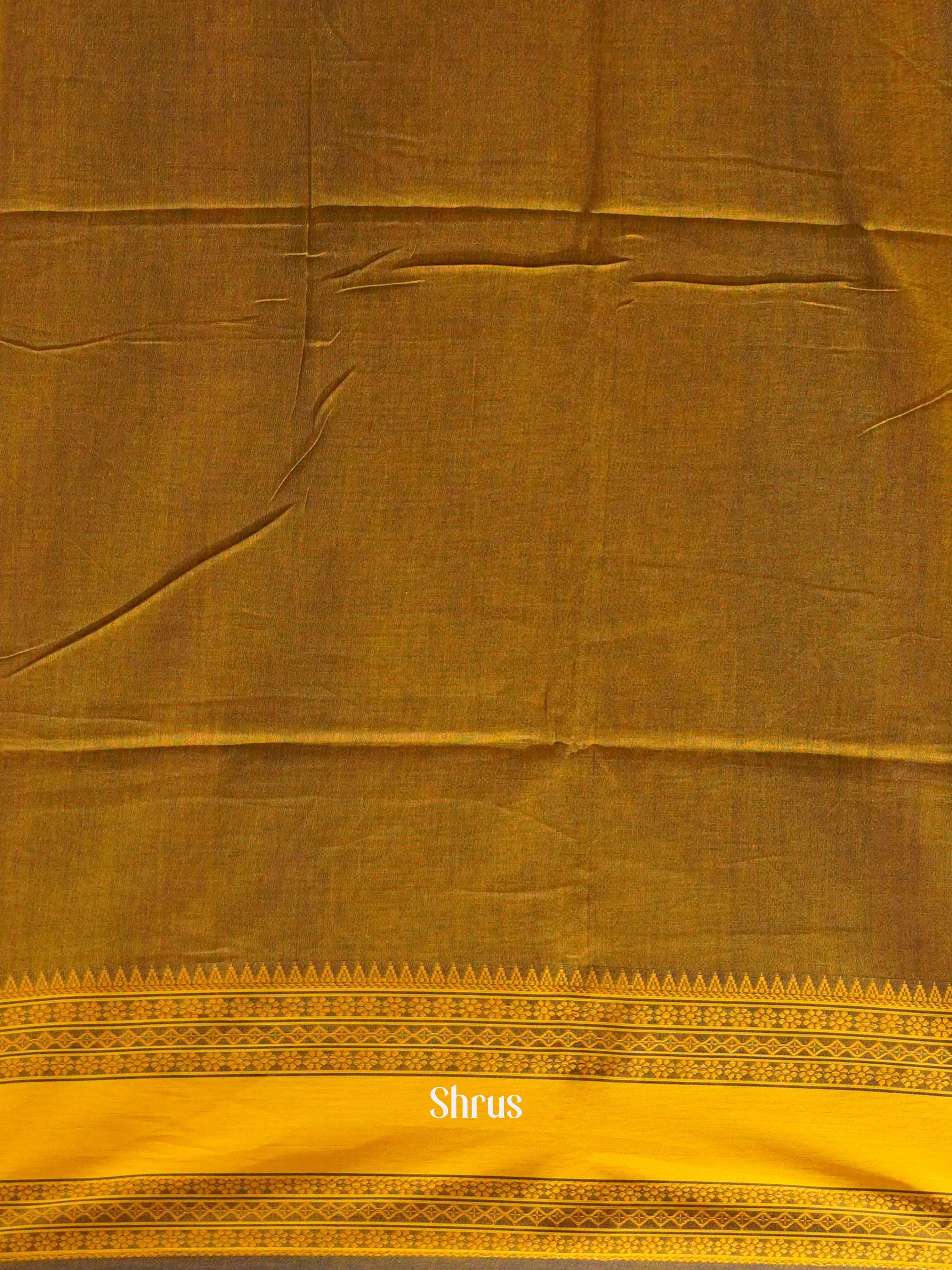 Peacock Green & Mustard - Bengal cotton Saree - Shop on ShrusEternity.com