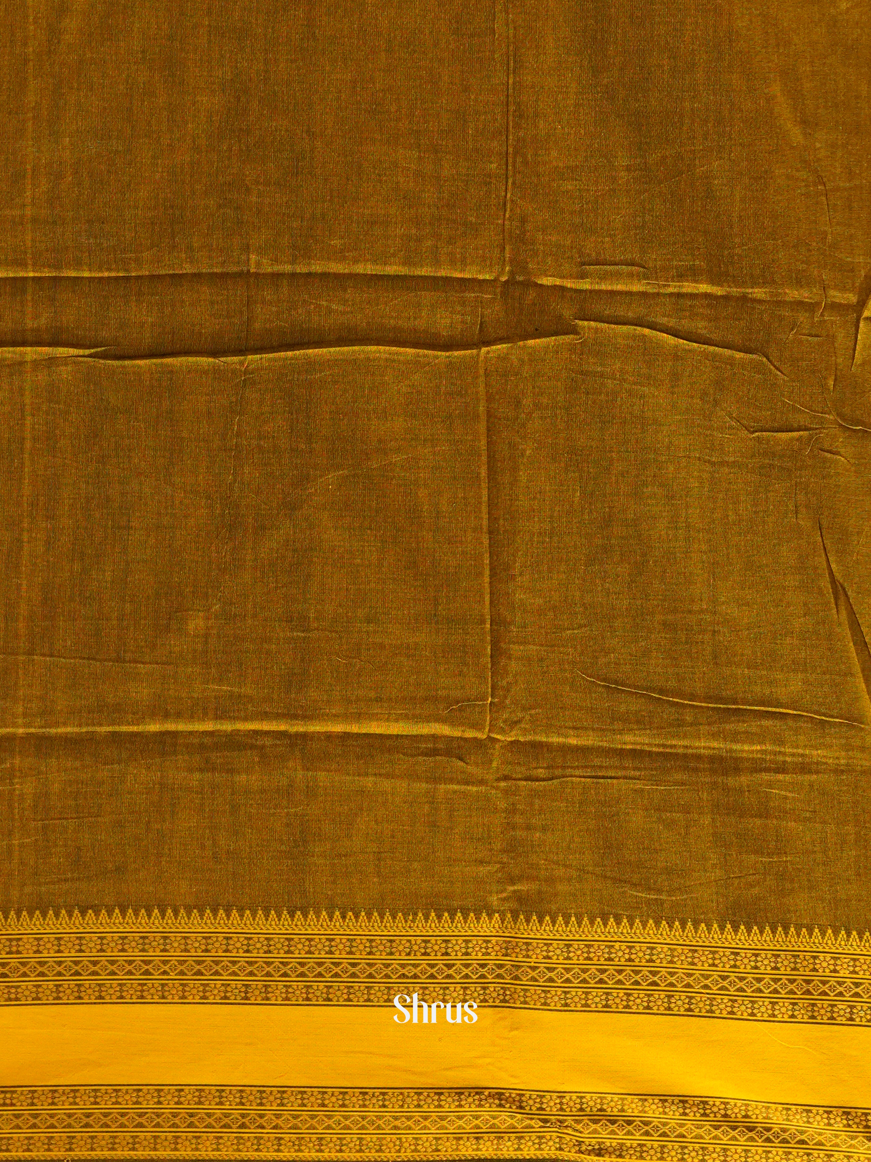 Black & Mustard - Bengal cotton Saree - Shop on ShrusEternity.com