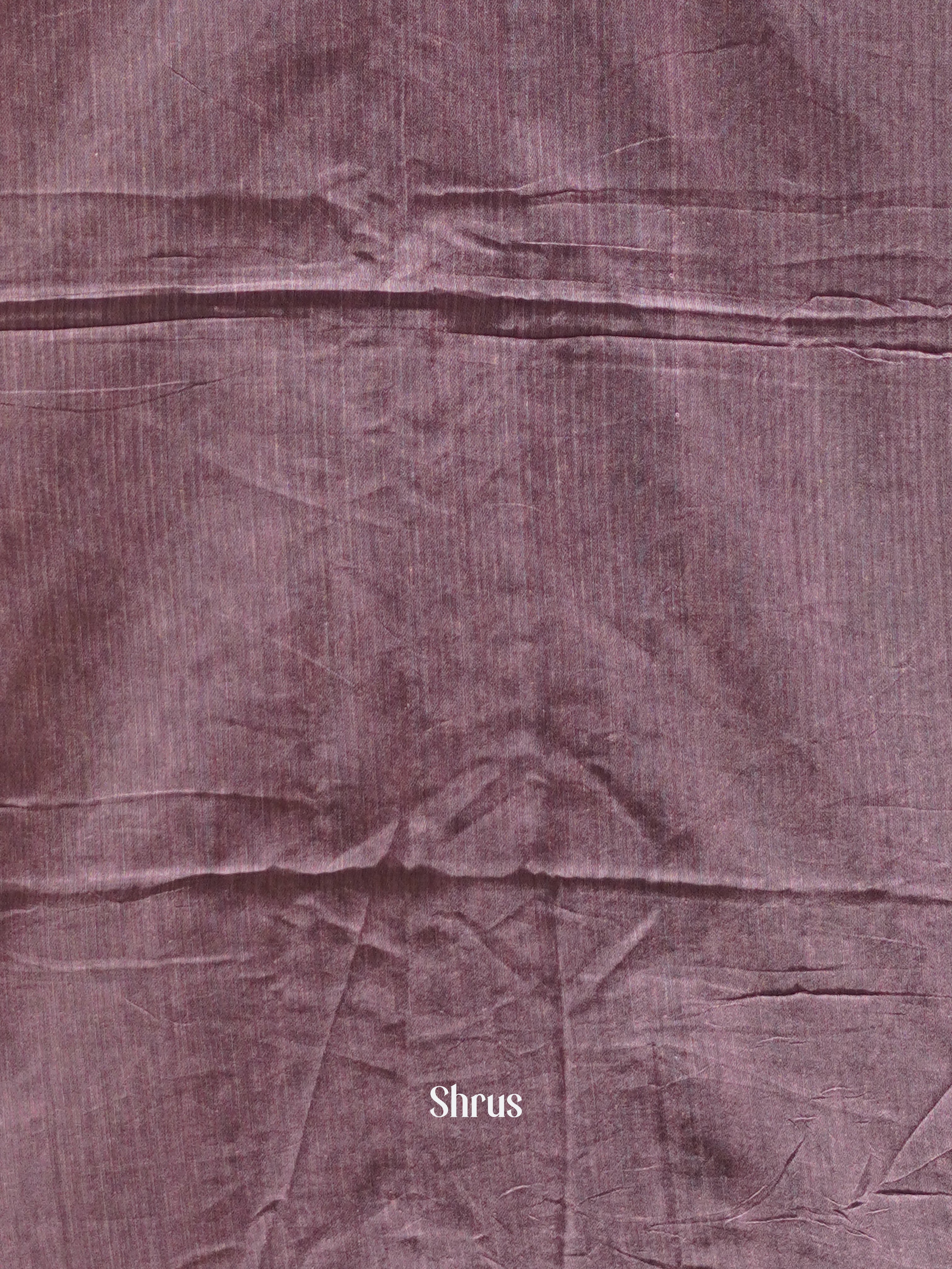 Purple & Black- Bengal cotton Saree - Shop on ShrusEternity.com