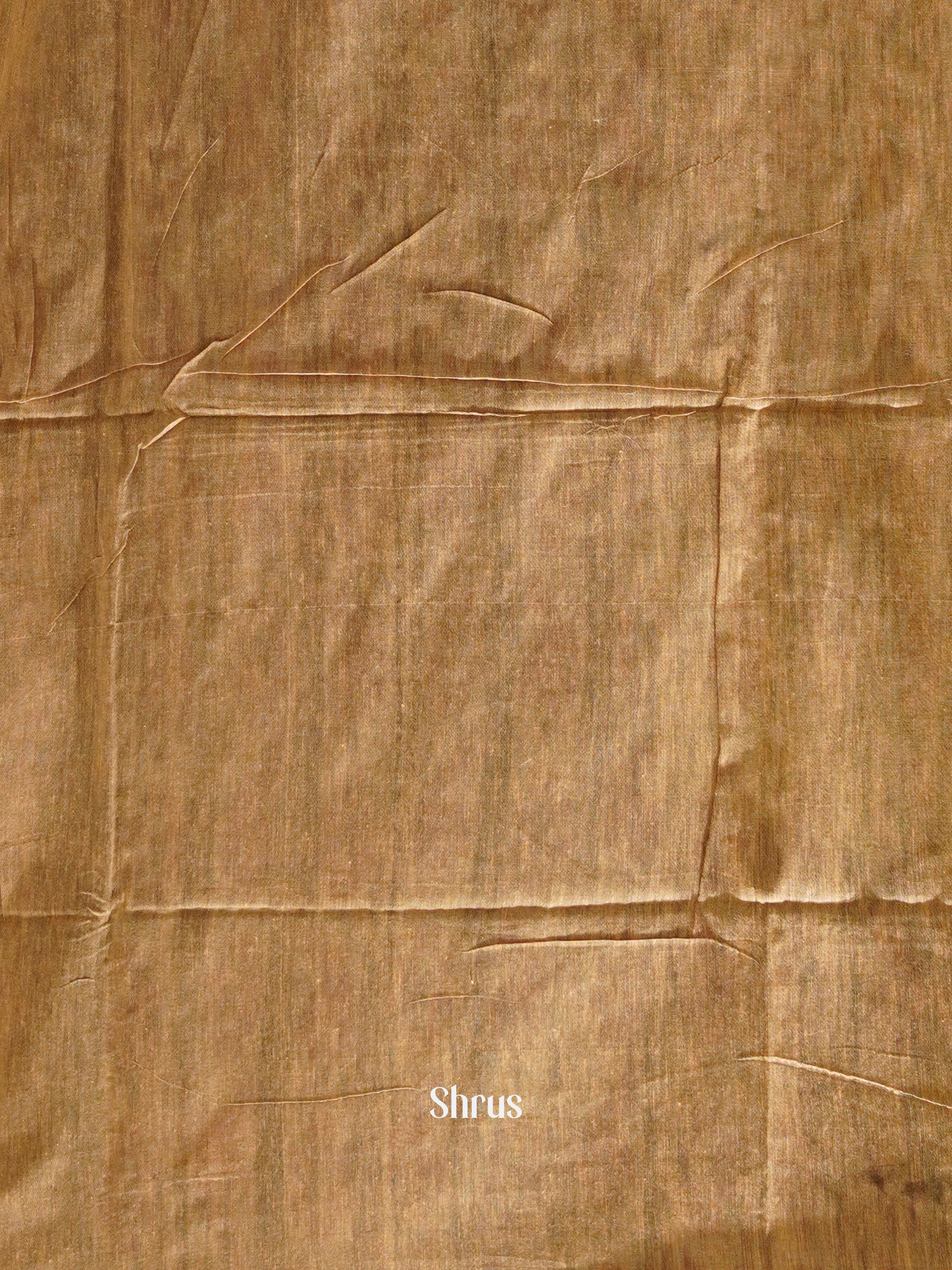 Dusty Brown & Grey  - Bengal cotton Saree - Shop on ShrusEternity.com