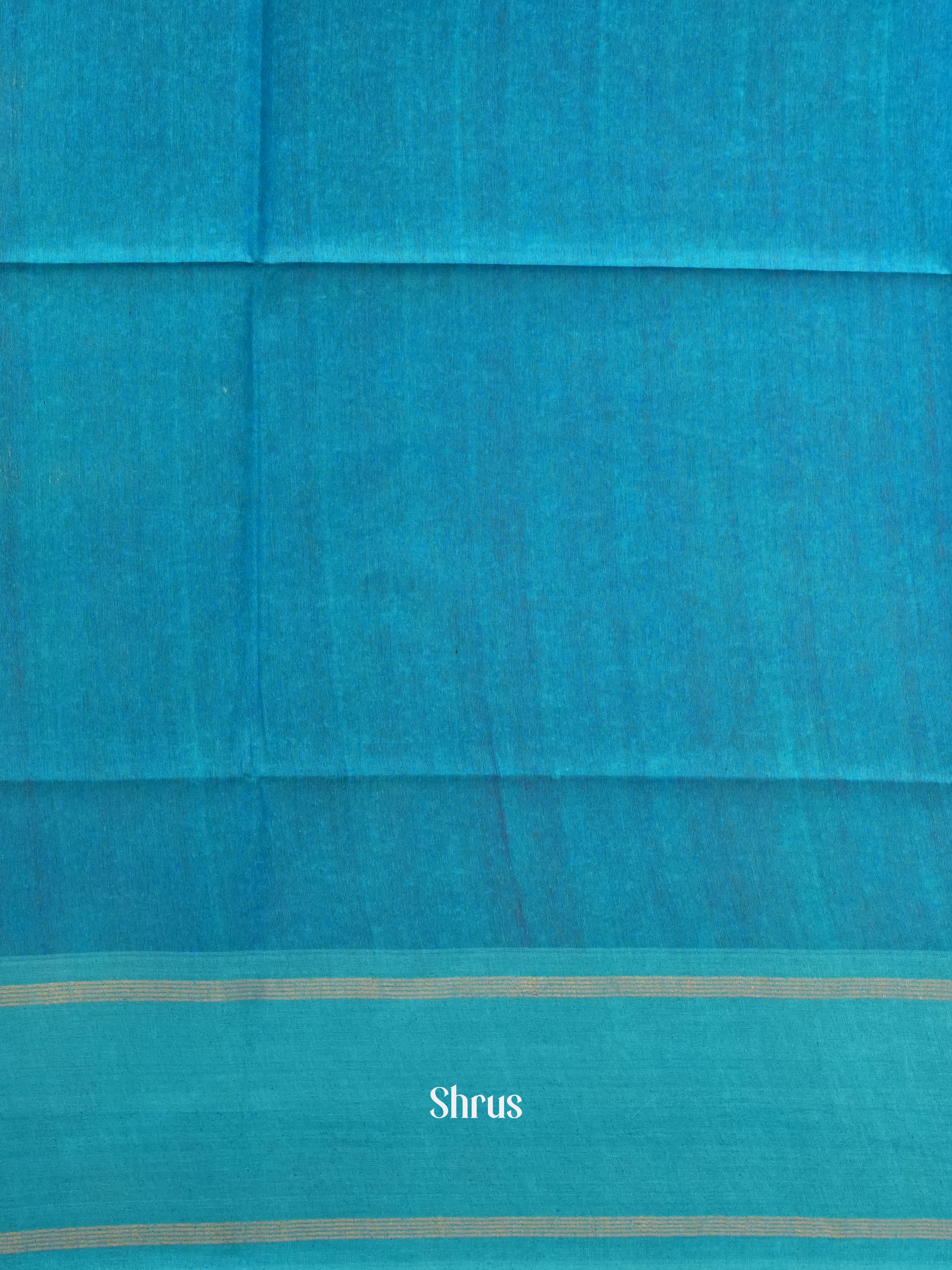 Red & Blue - Tussar Saree - Shop on ShrusEternity.com