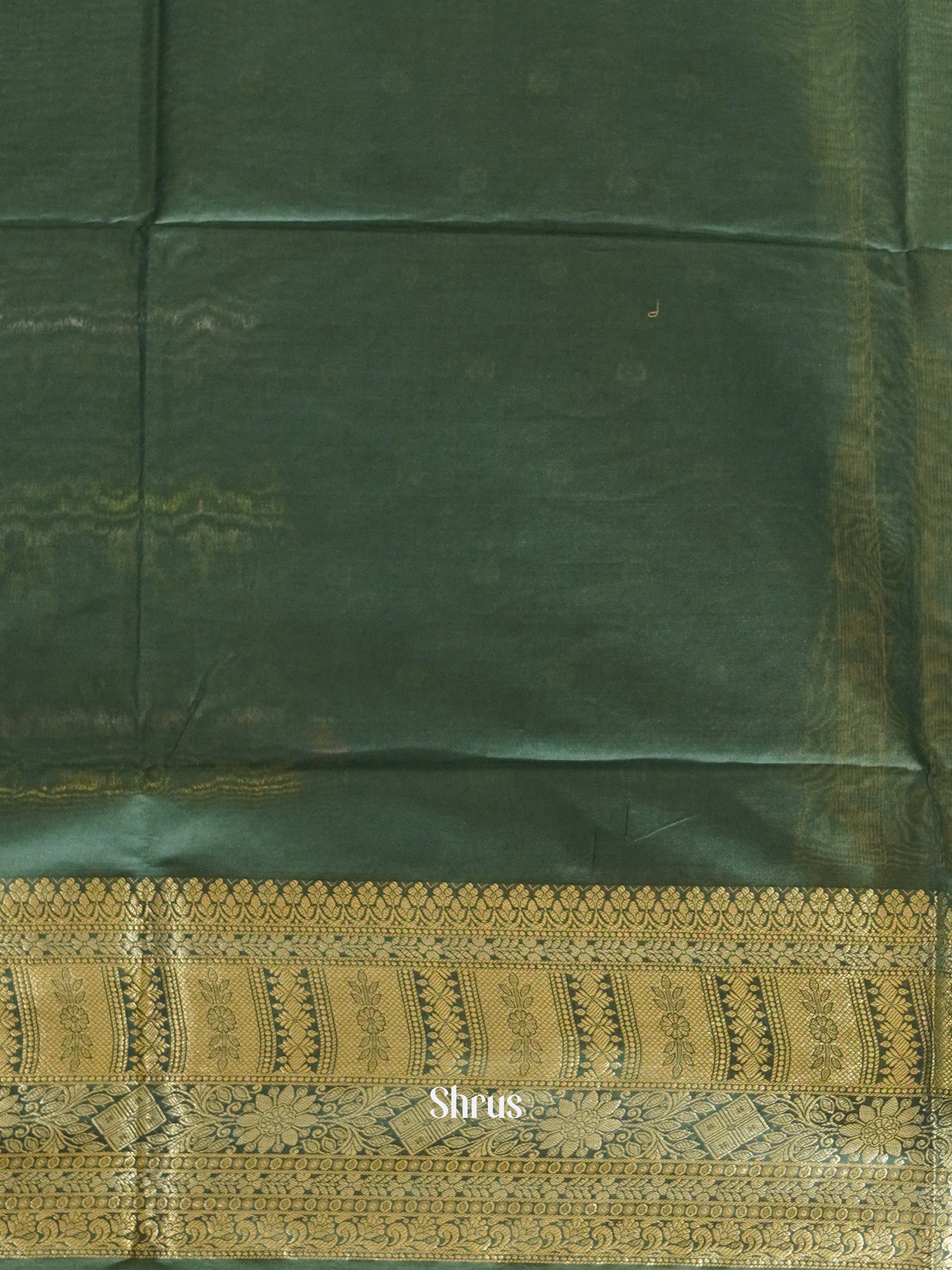 Green (single Tone)- Semi Silk Cotton saree - Shop on ShrusEternity.com