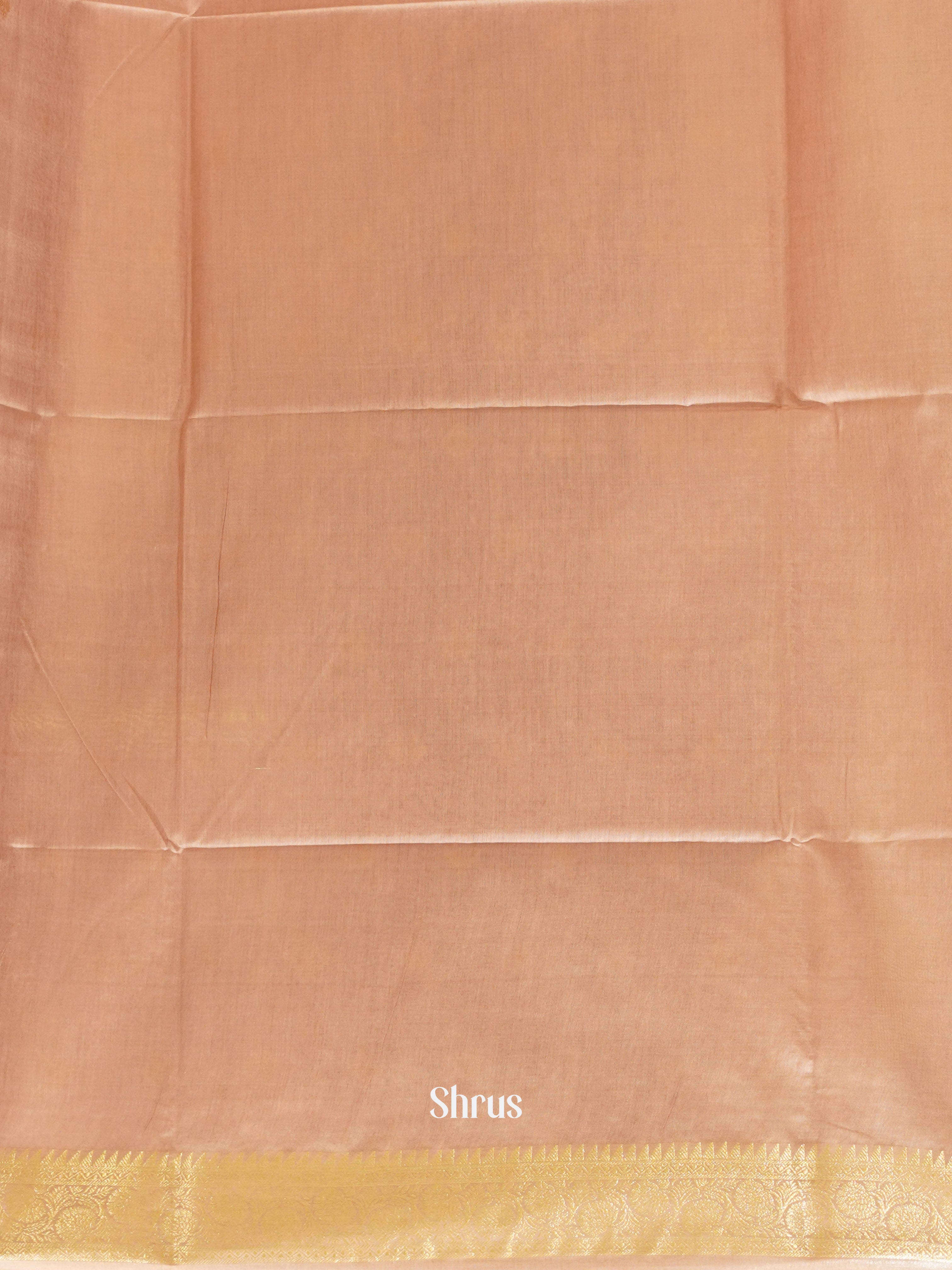 Dusty Pink (Single Tone) - Semi Silk Cotton Saree - Shop on ShrusEternity.com