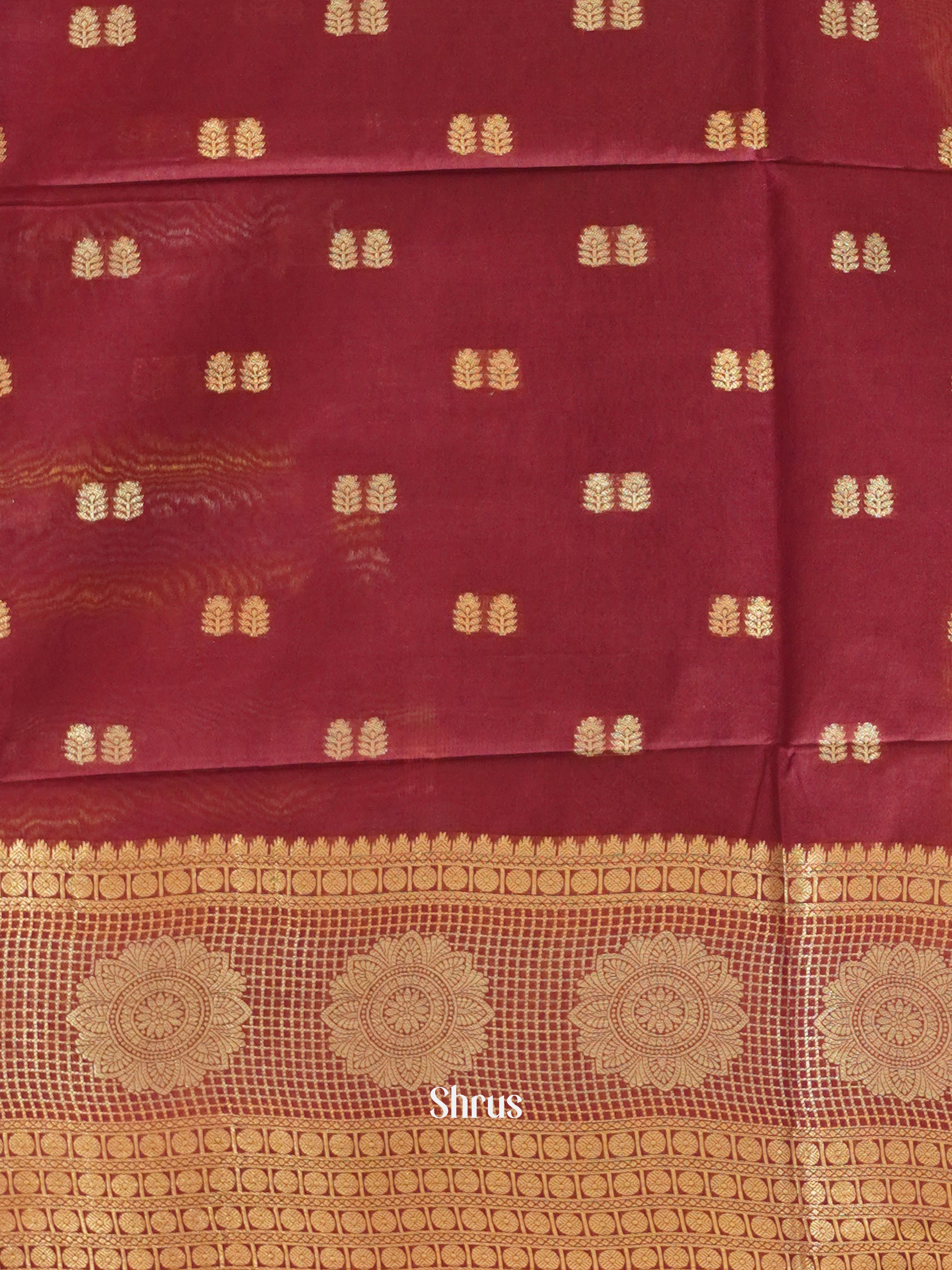 Majenta(Single Tone) - Semi Silk Cotton Saree - Shop on ShrusEternity.com