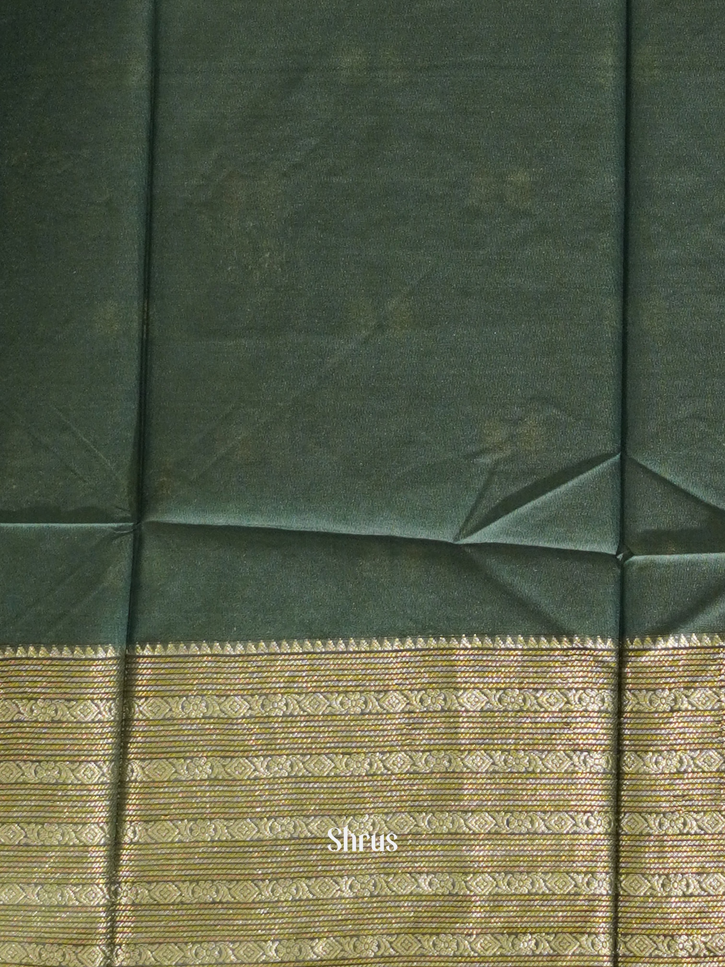 Green (Single Tone) - Semi Silk Cotton Saree - Shop on ShrusEternity.com