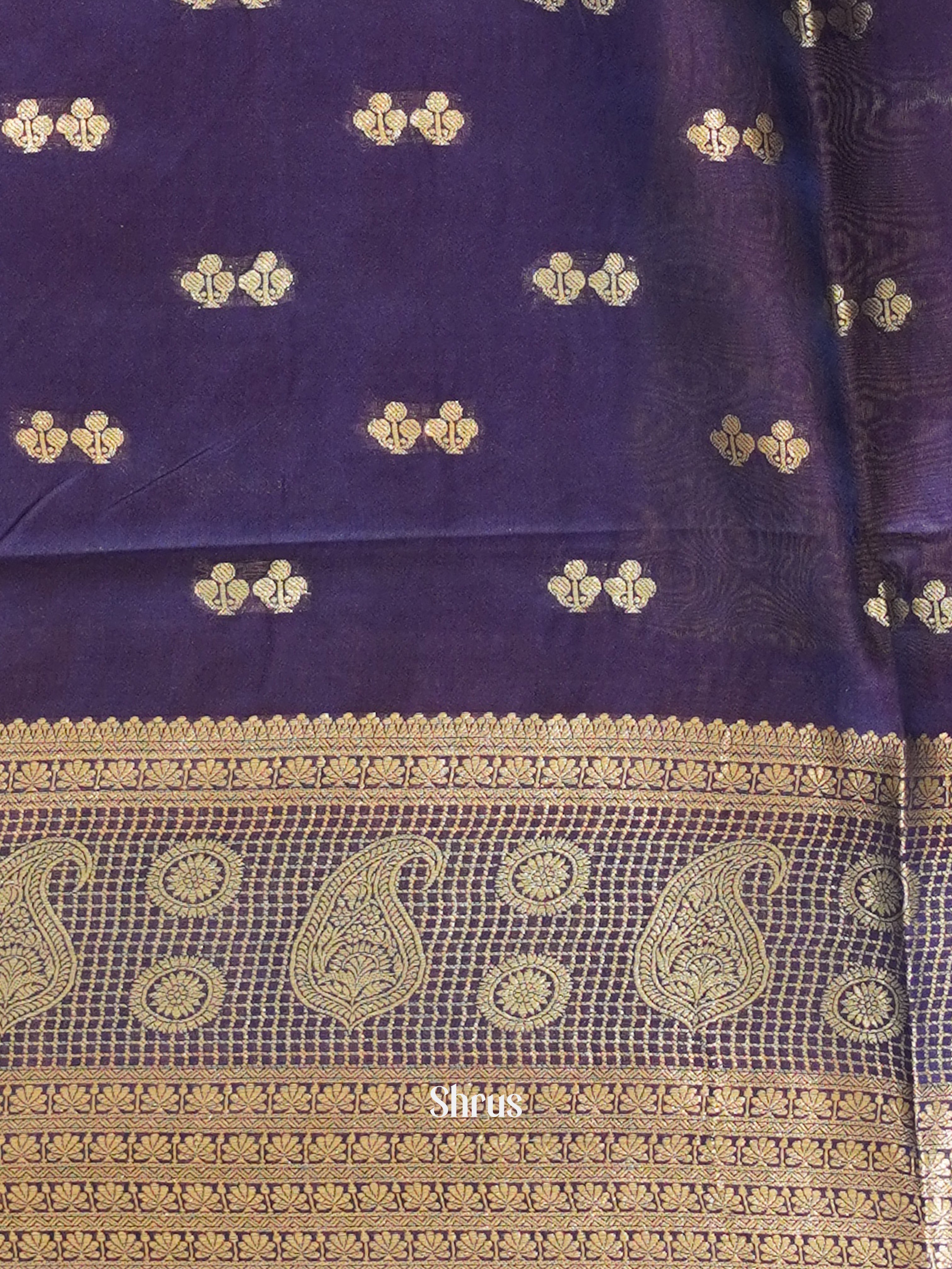 CDS27135 - Semi Silkcotton Saree - Shop on ShrusEternity.com