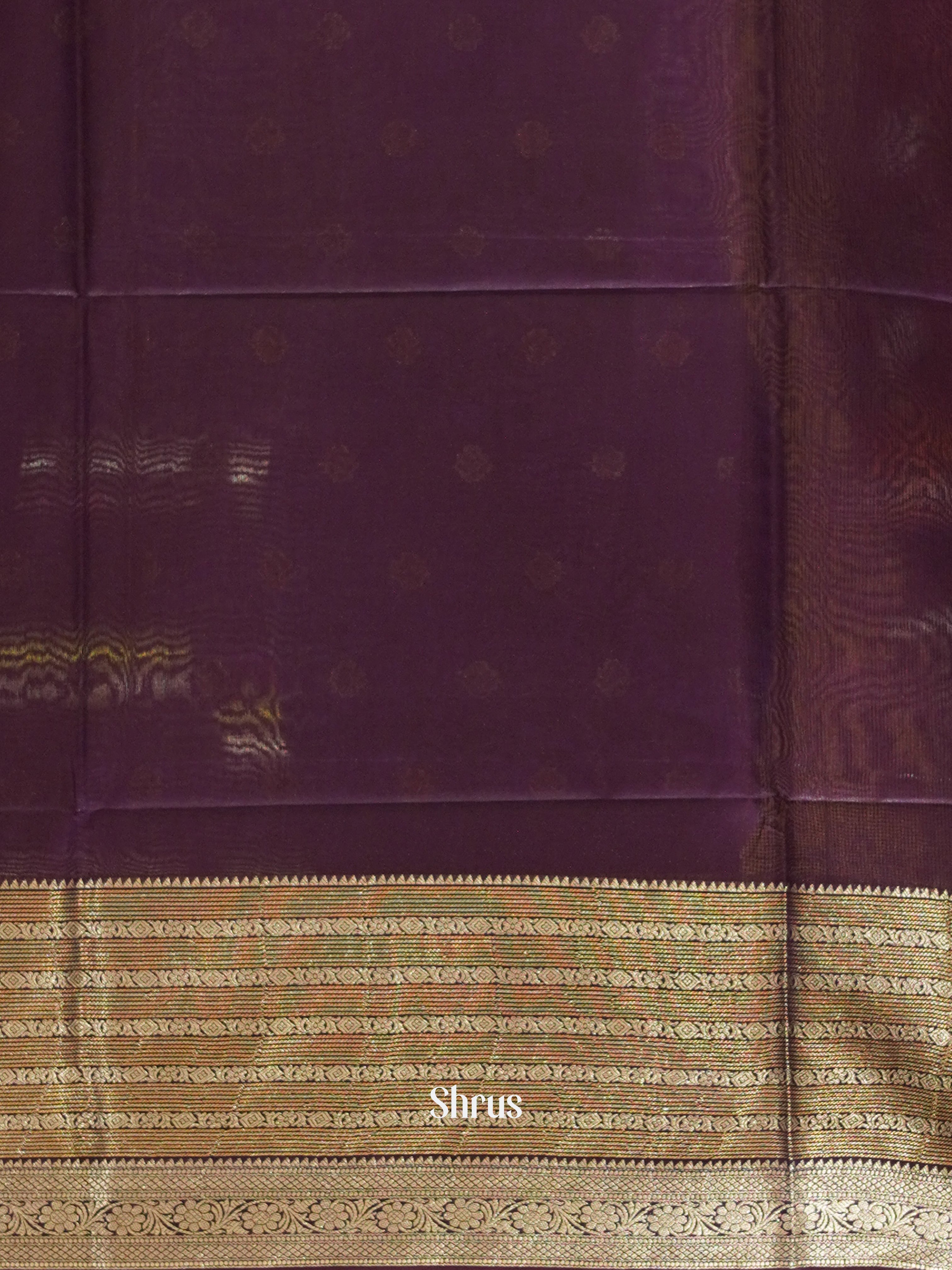 Lavender & Purple - Semi Silk Cotton saree - Shop on ShrusEternity.com