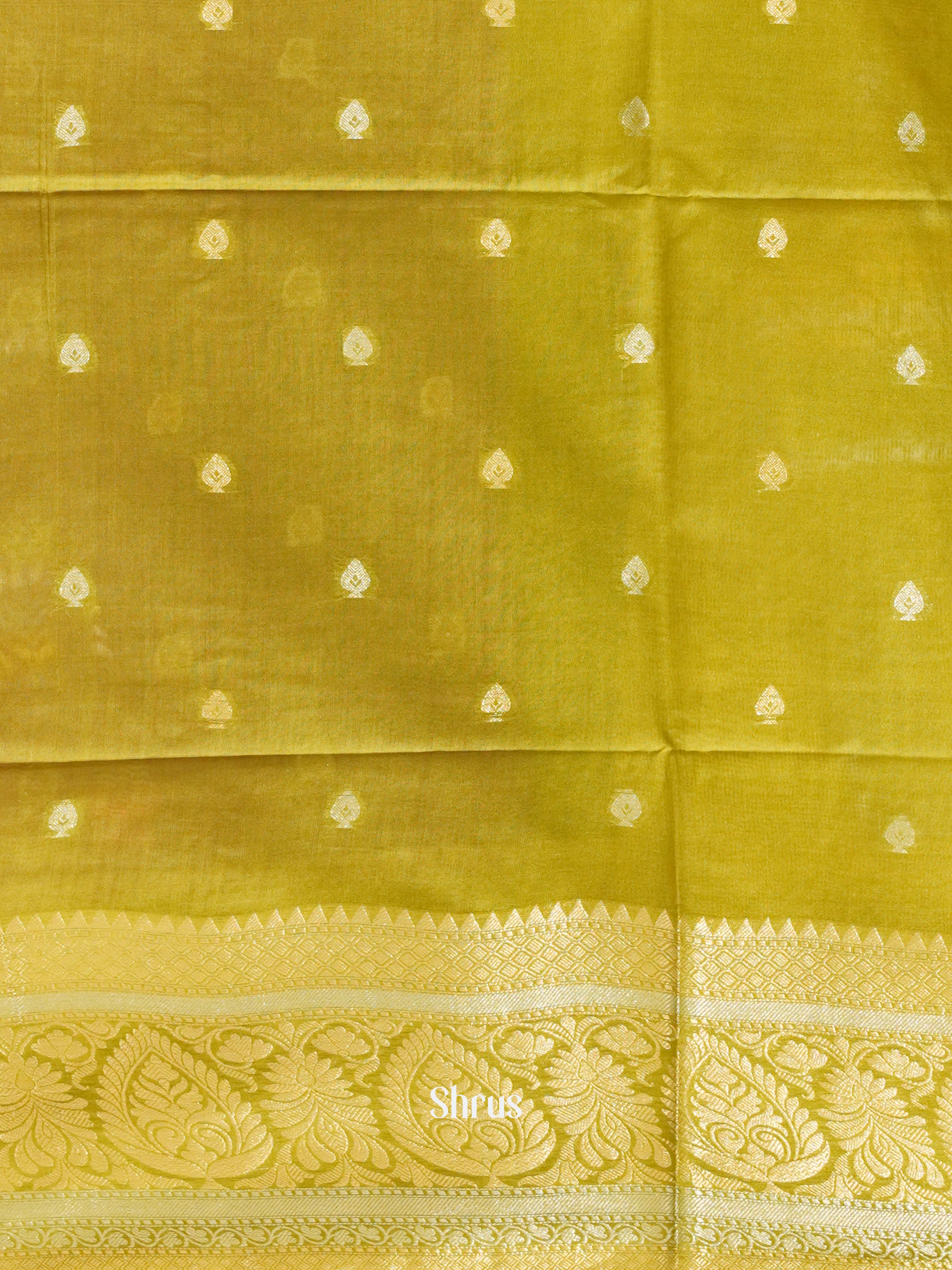 Majenta Pink & Green - Semi Silk Cotton saree - Shop on ShrusEternity.com