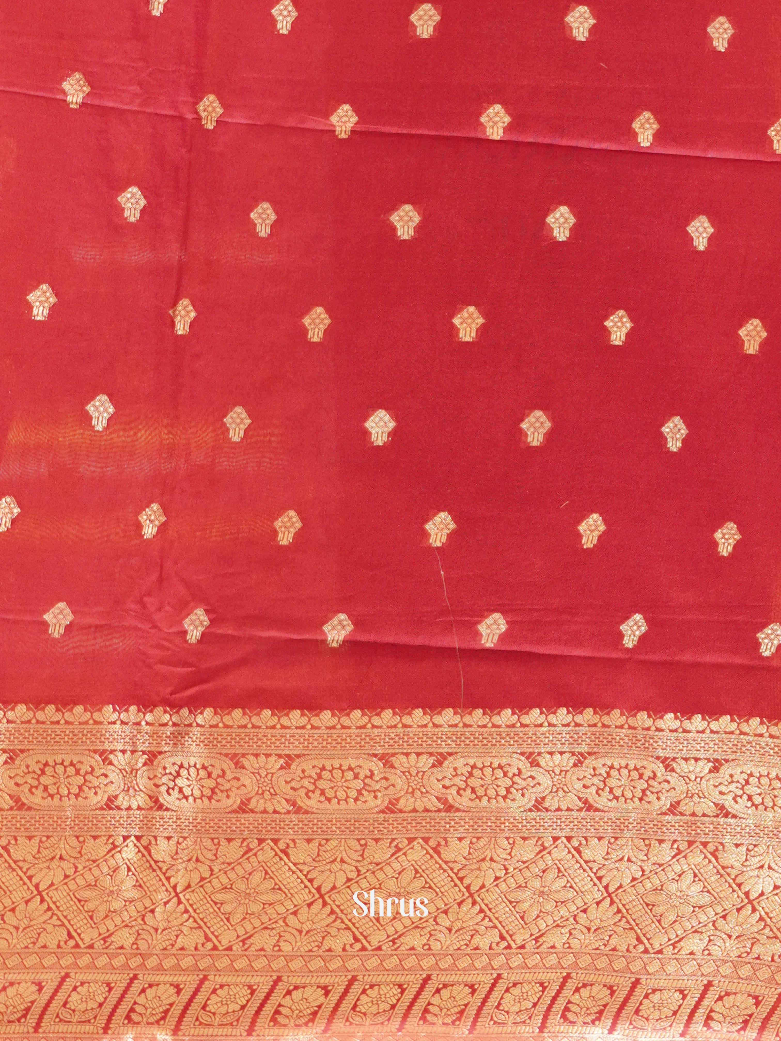 Baby Pink & Pink - Semi Silk Cotton Saree - Shop on ShrusEternity.com