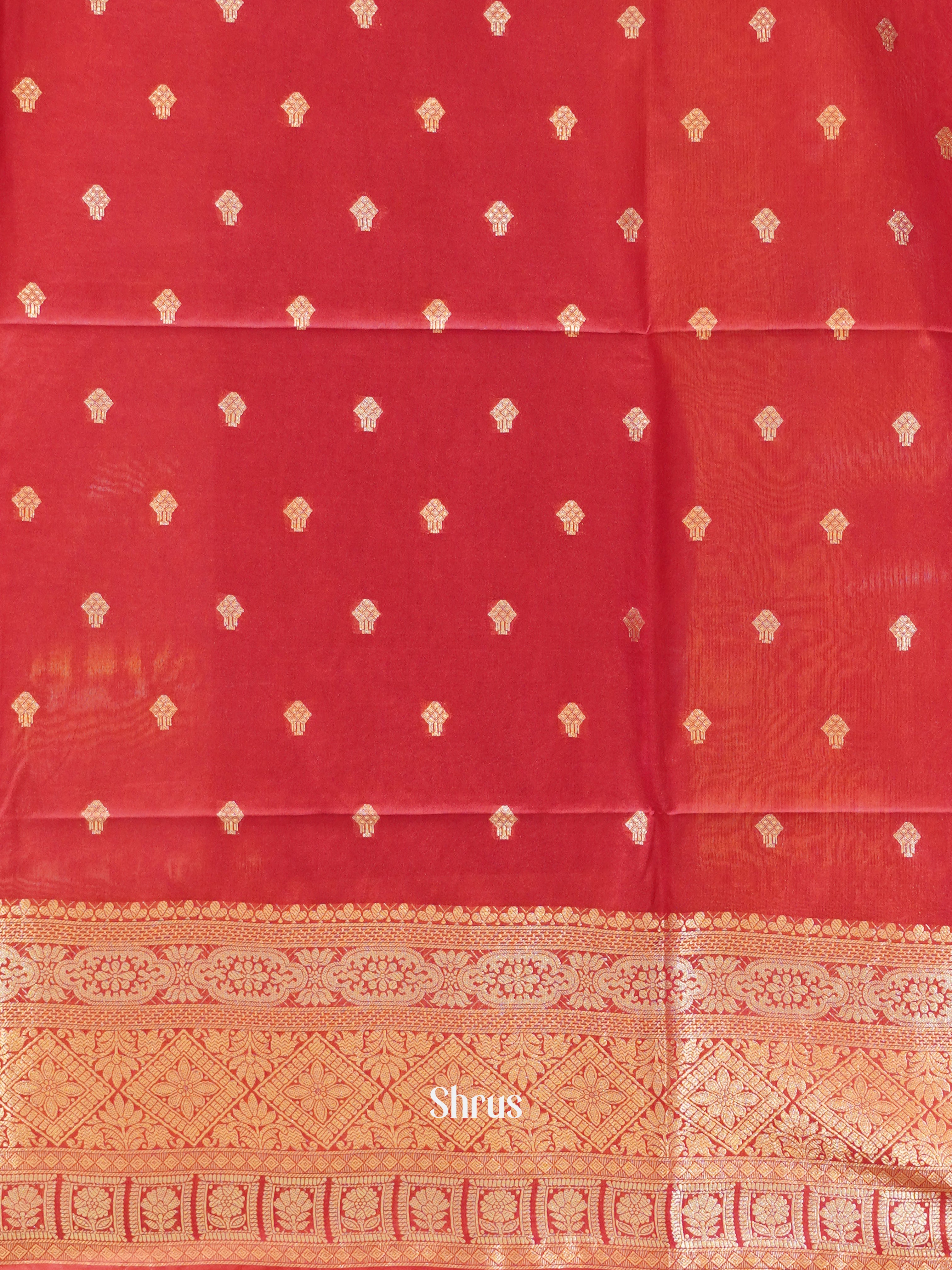 Baby Pink & Pink- Semi Silk Coton Saree - Shop on ShrusEternity.com