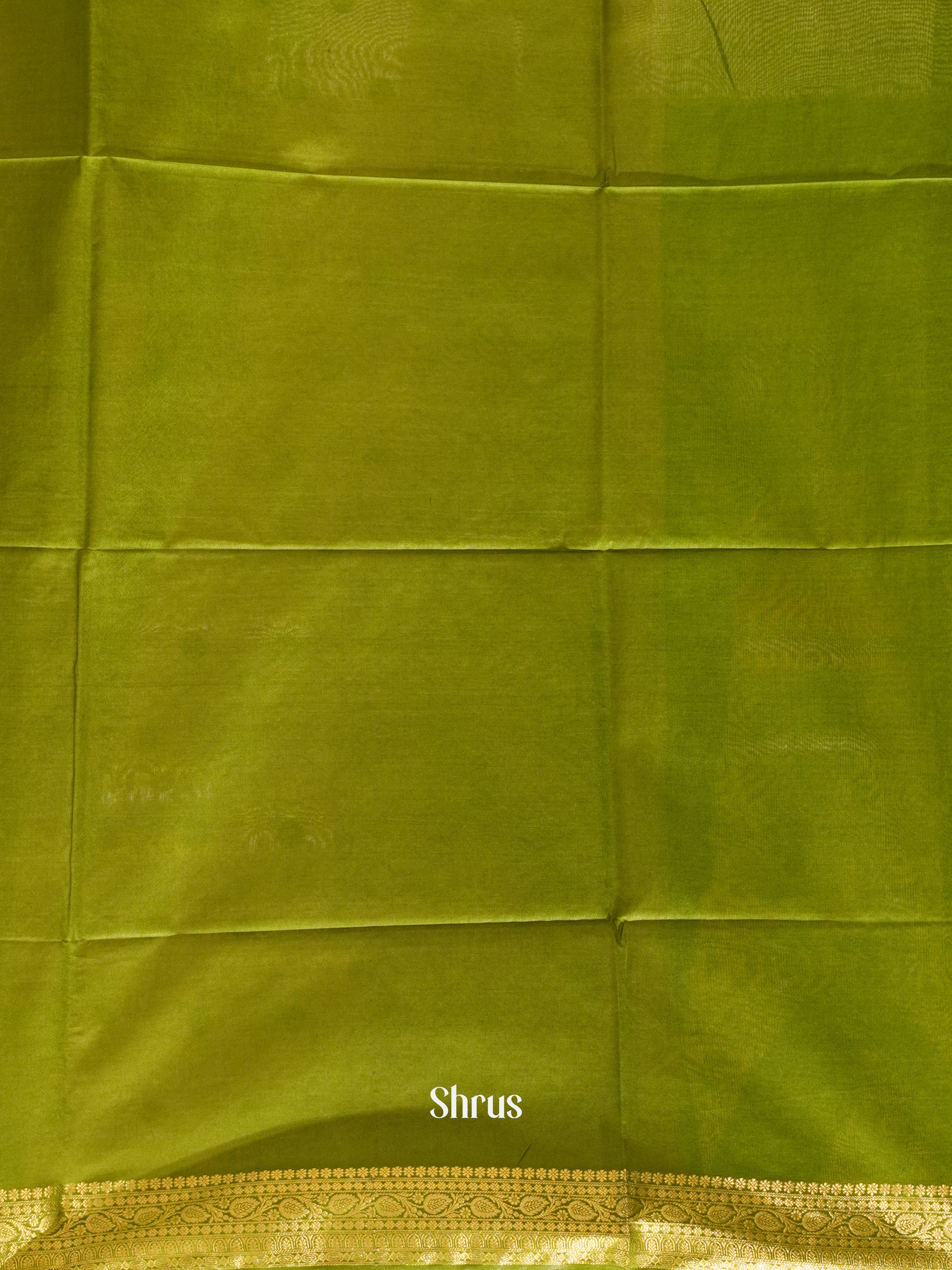 Baby Pink & Green - Semi Silk Cotton Saree - Shop on ShrusEternity.com