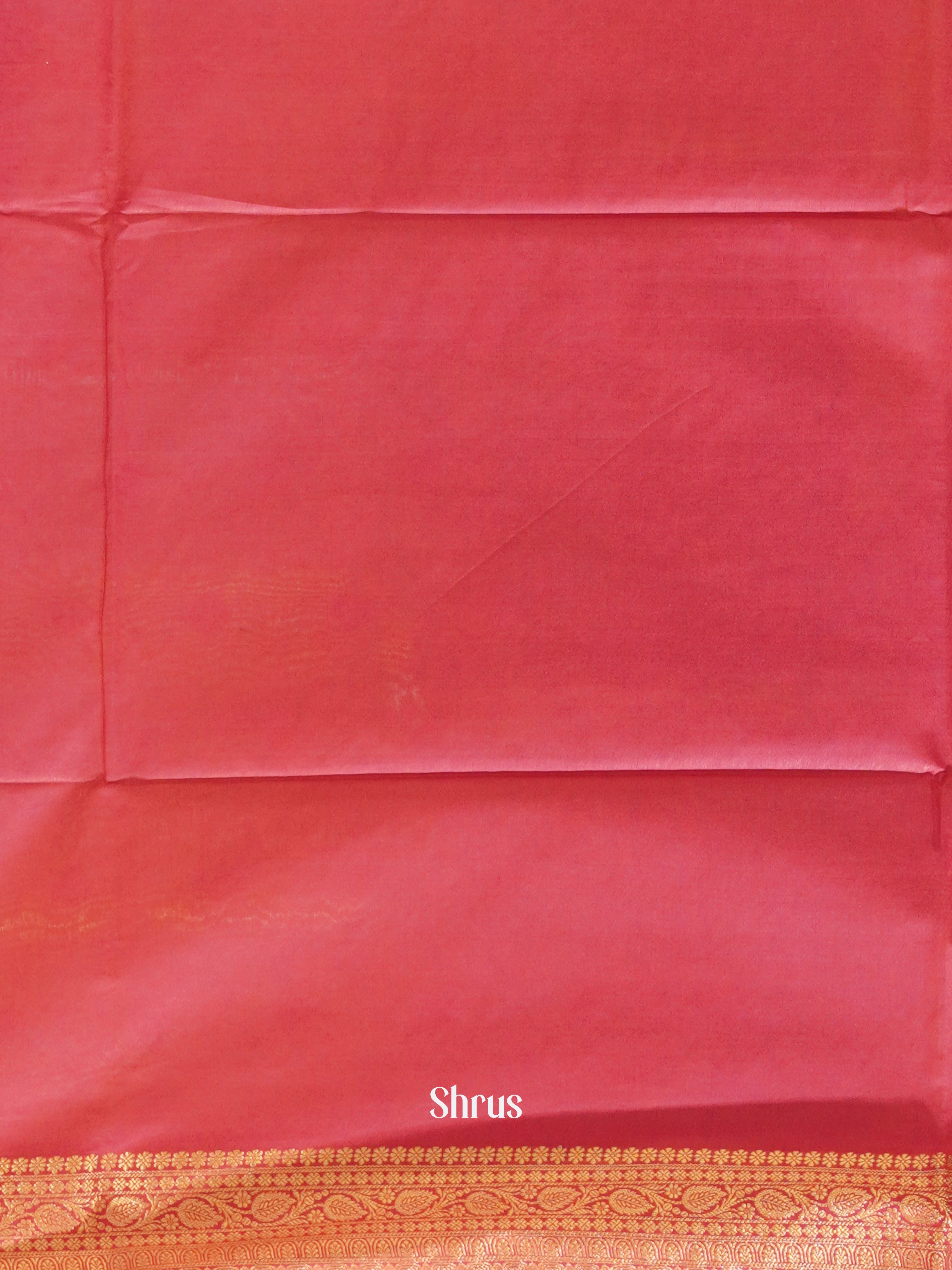 Green & Pink-Semi Silk Cotton Saree - Shop on ShrusEternity.com