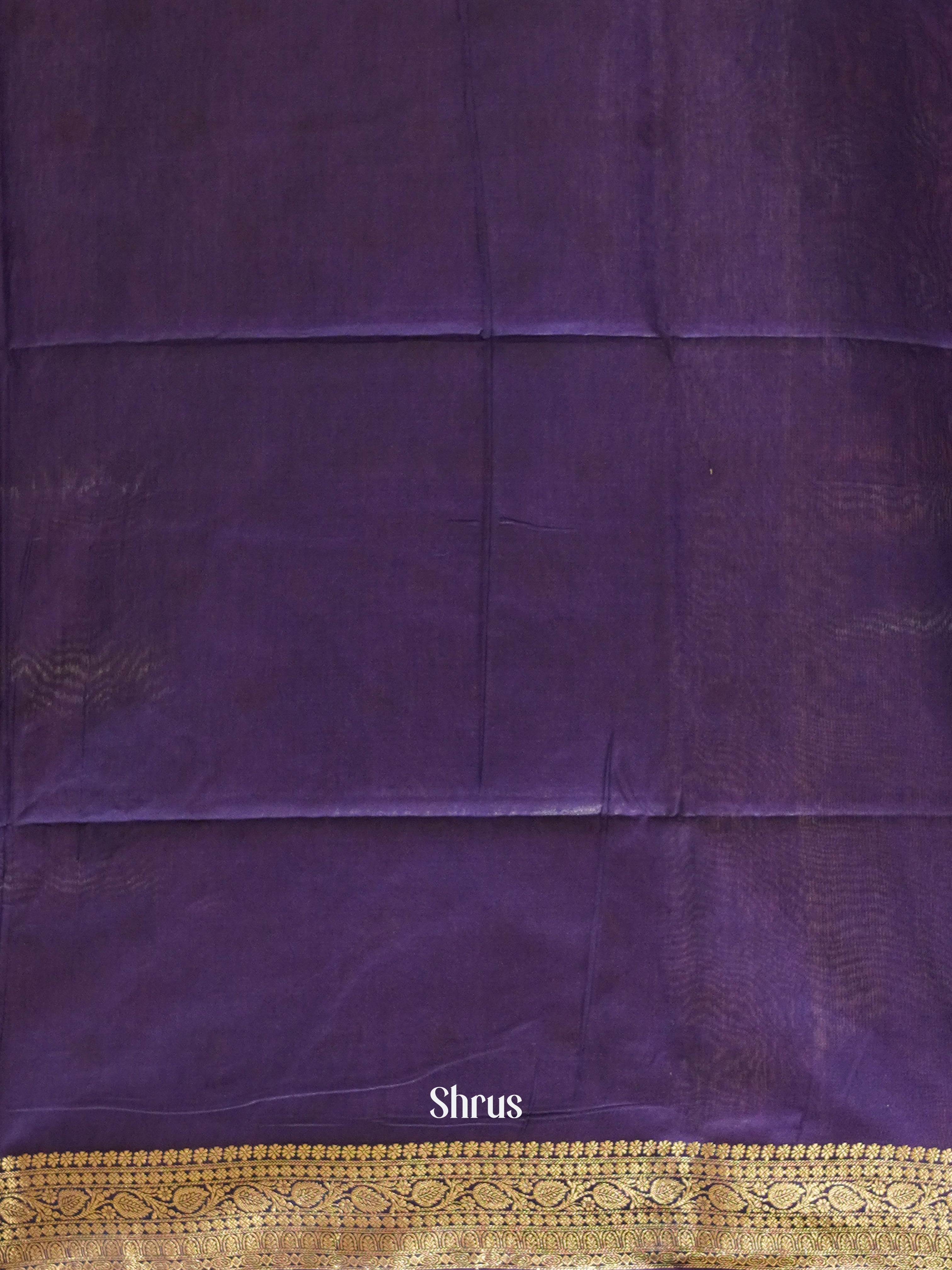 Purple & Violet - Semi Silk Cotton Saree - Shop on ShrusEternity.com