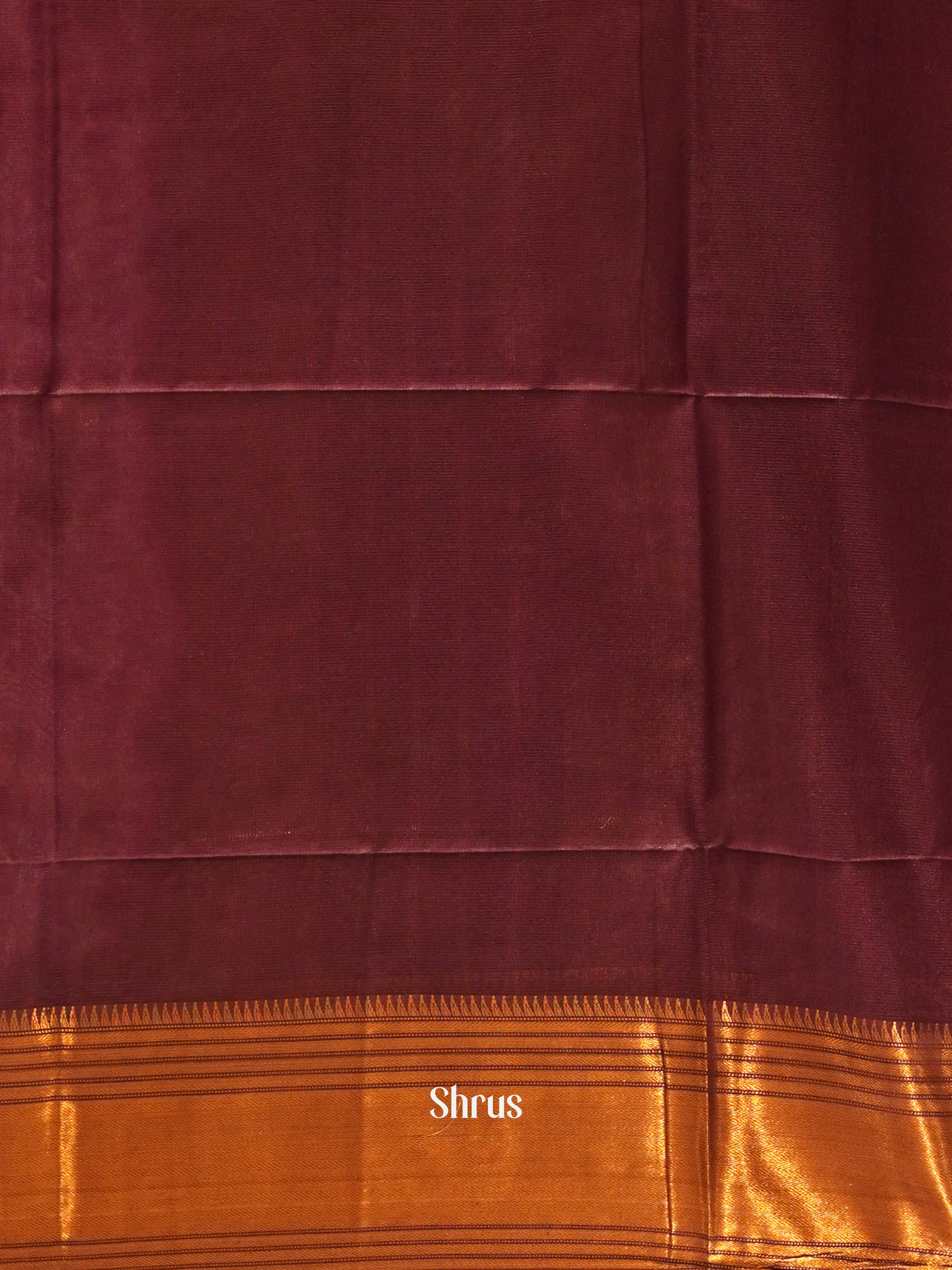 Cream & Maroon - Shibori Saree - Shop on ShrusEternity.com