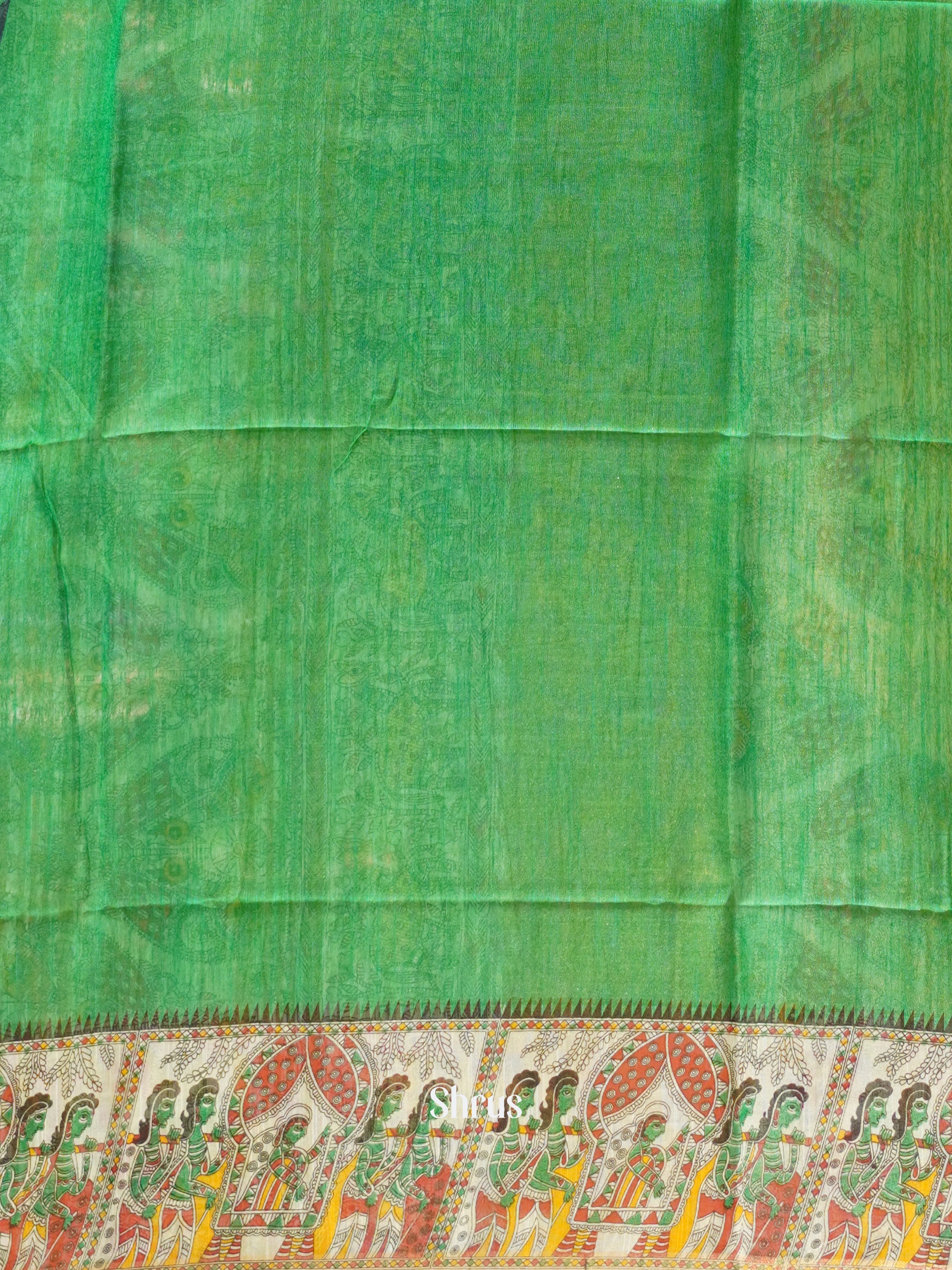 Blue & Green - Bhatik Saree - Shop on ShrusEternity.com