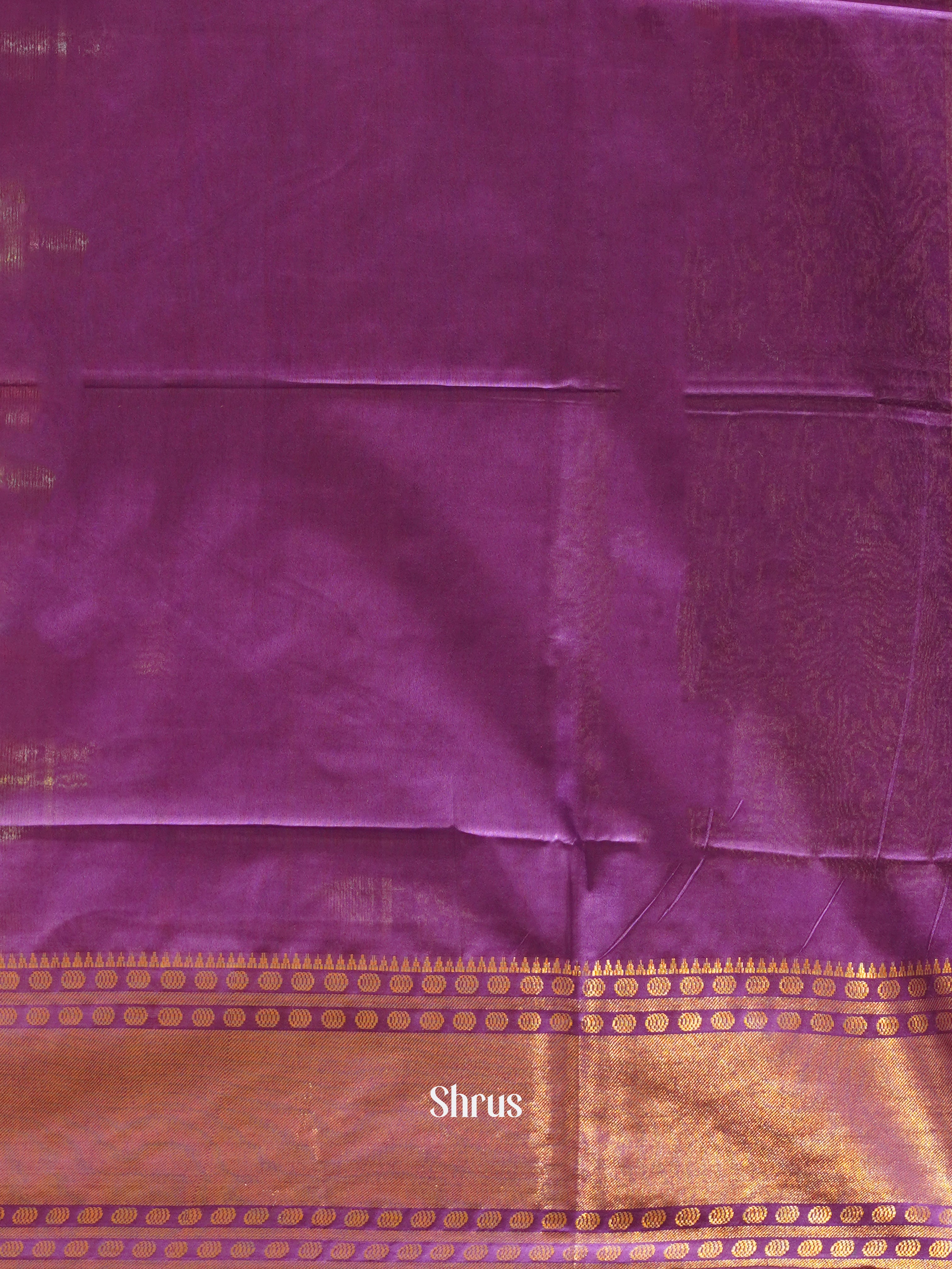 Cream & Purple - Shibori  Saree - Shop on ShrusEternity.com