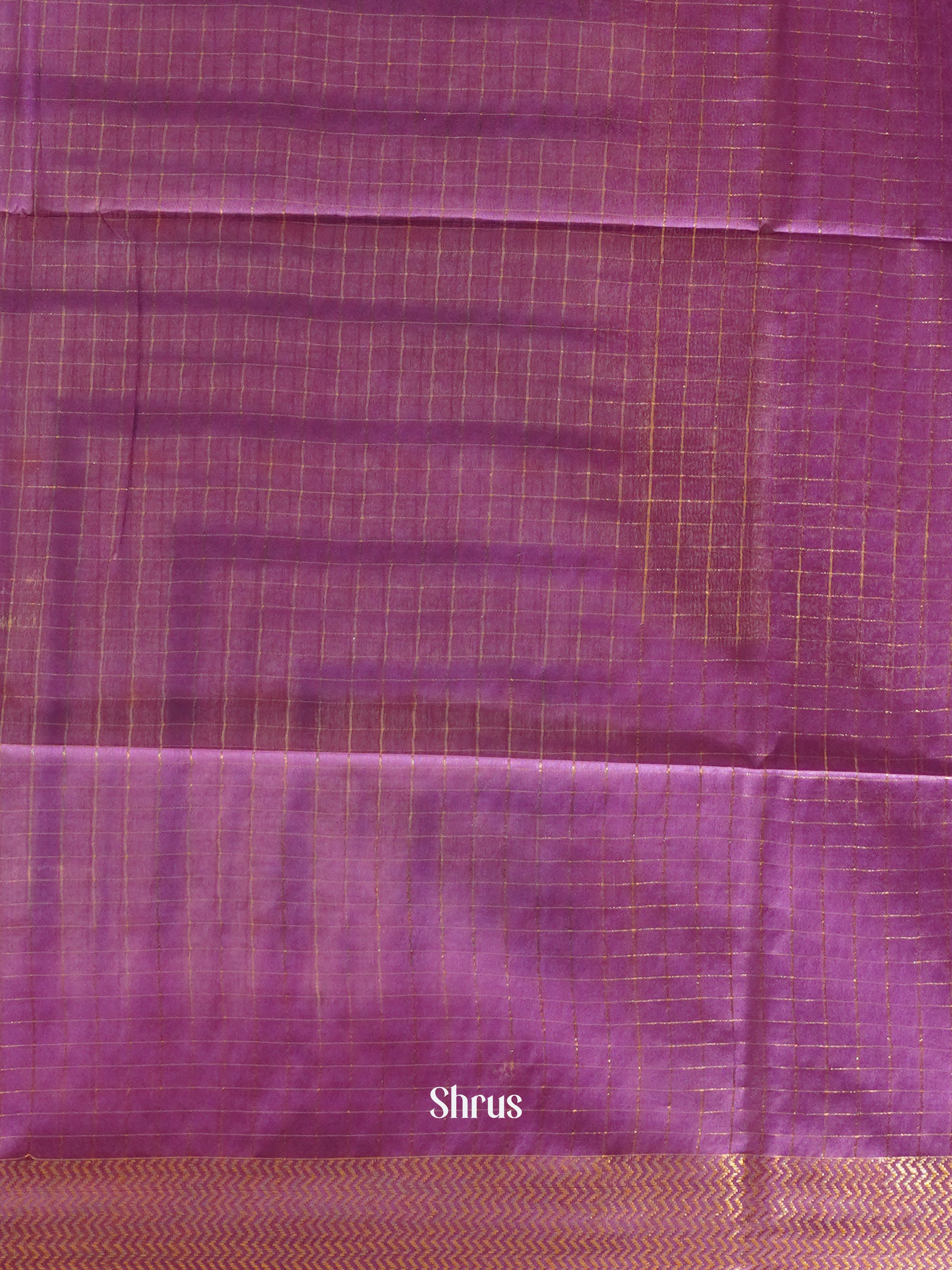 Cream & Purple - Shibori  Saree - Shop on ShrusEternity.com