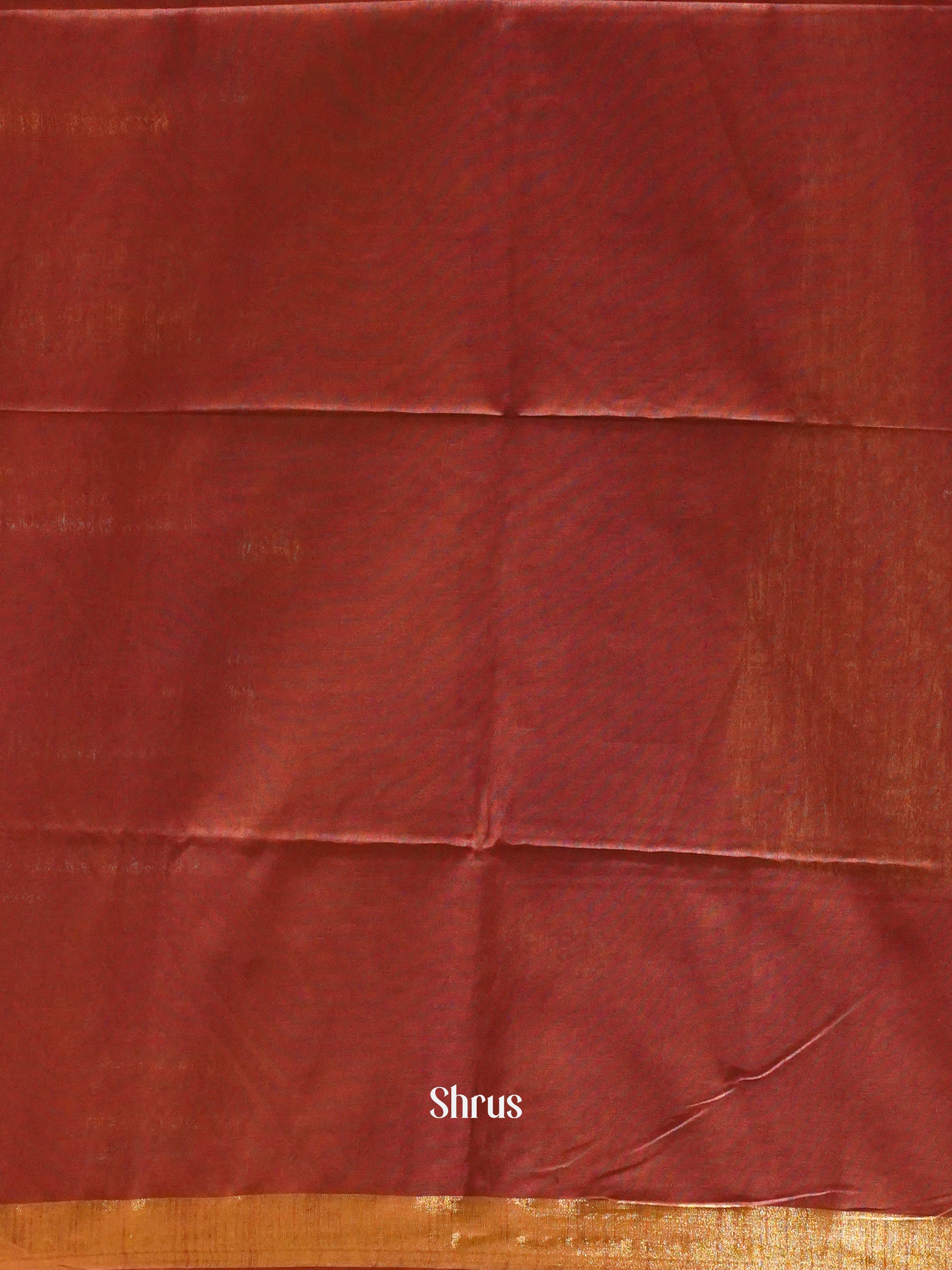 Brown - Art linen Saree