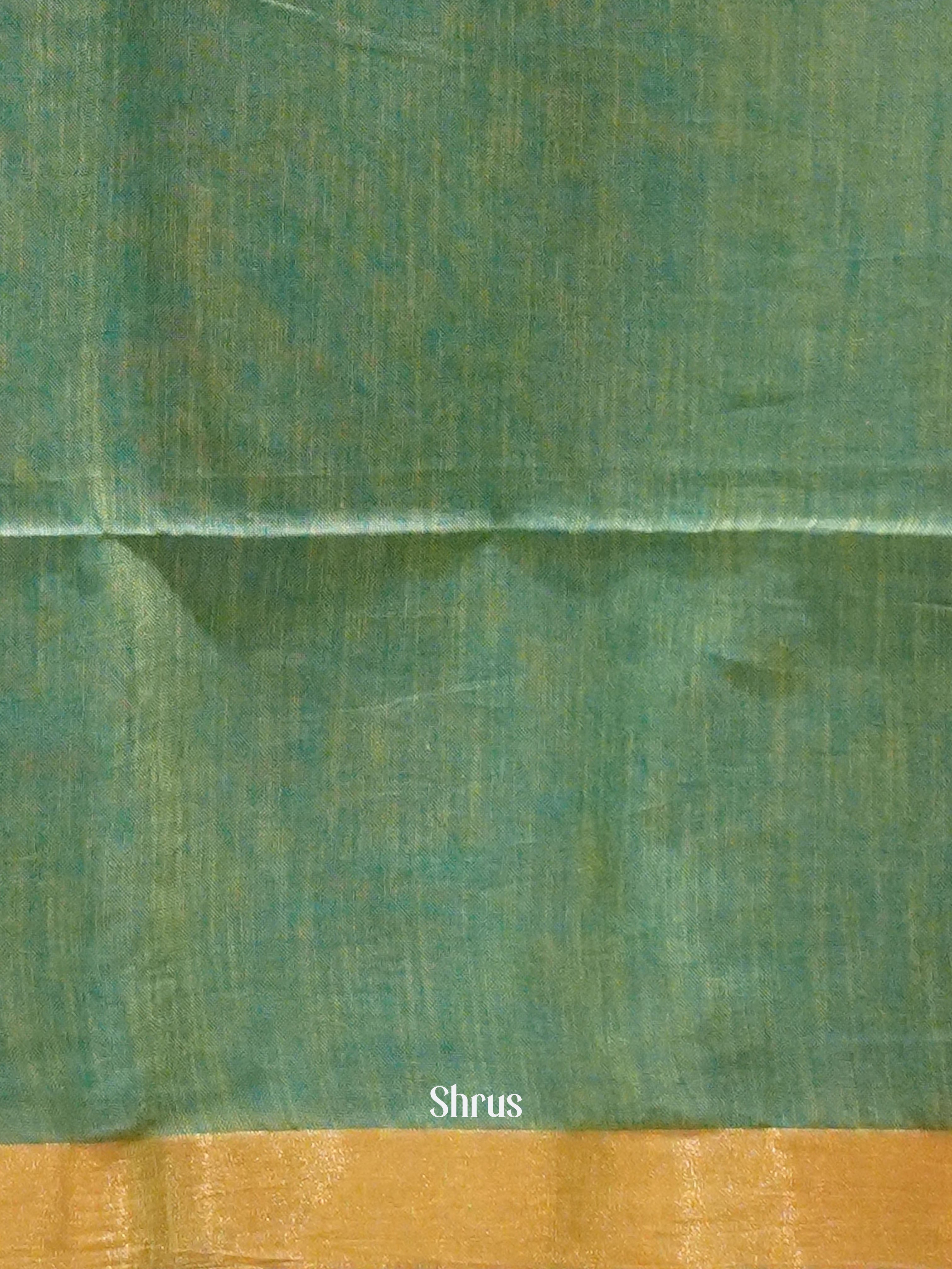 Purple & Green - Art Linen Saree