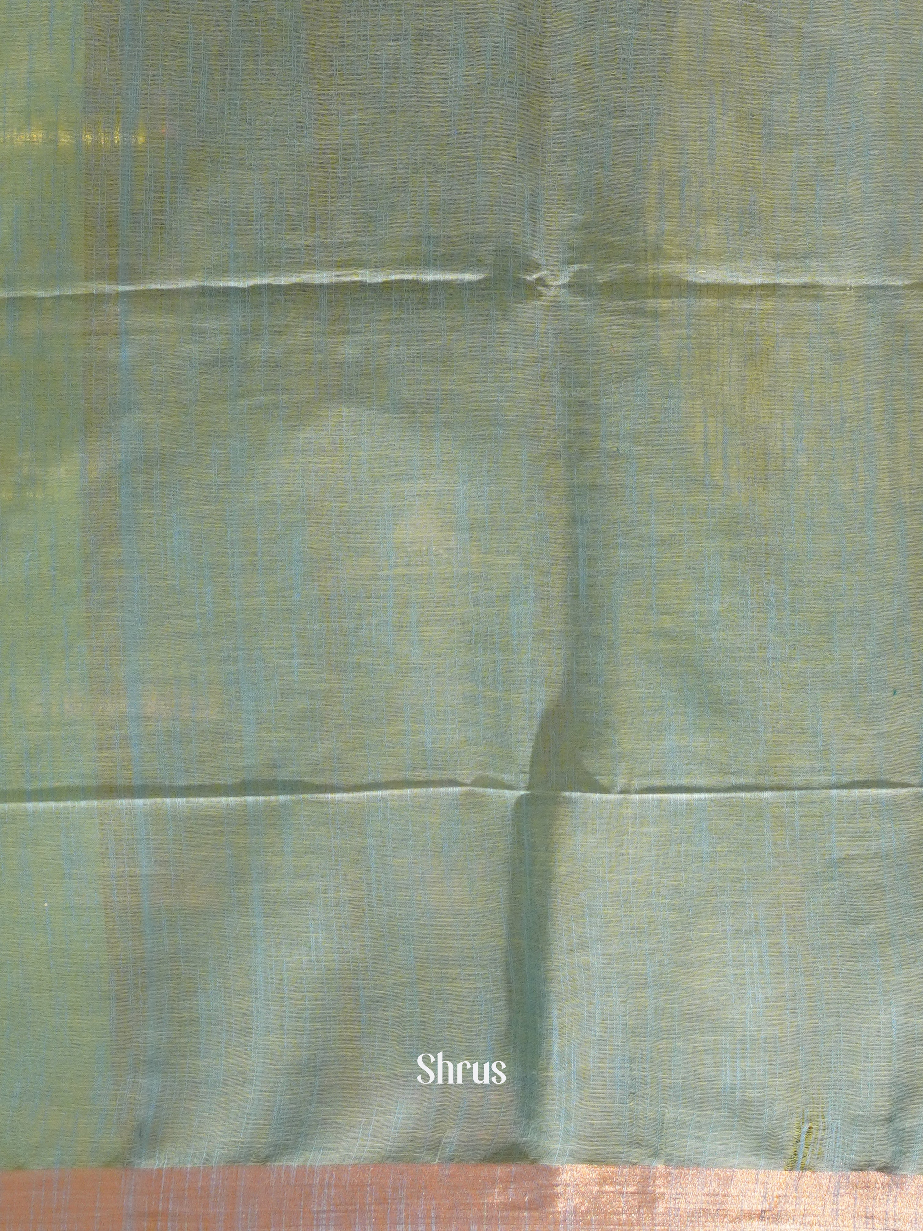 Green & Blue - Art Linen Saree - Shop on ShrusEternity.com