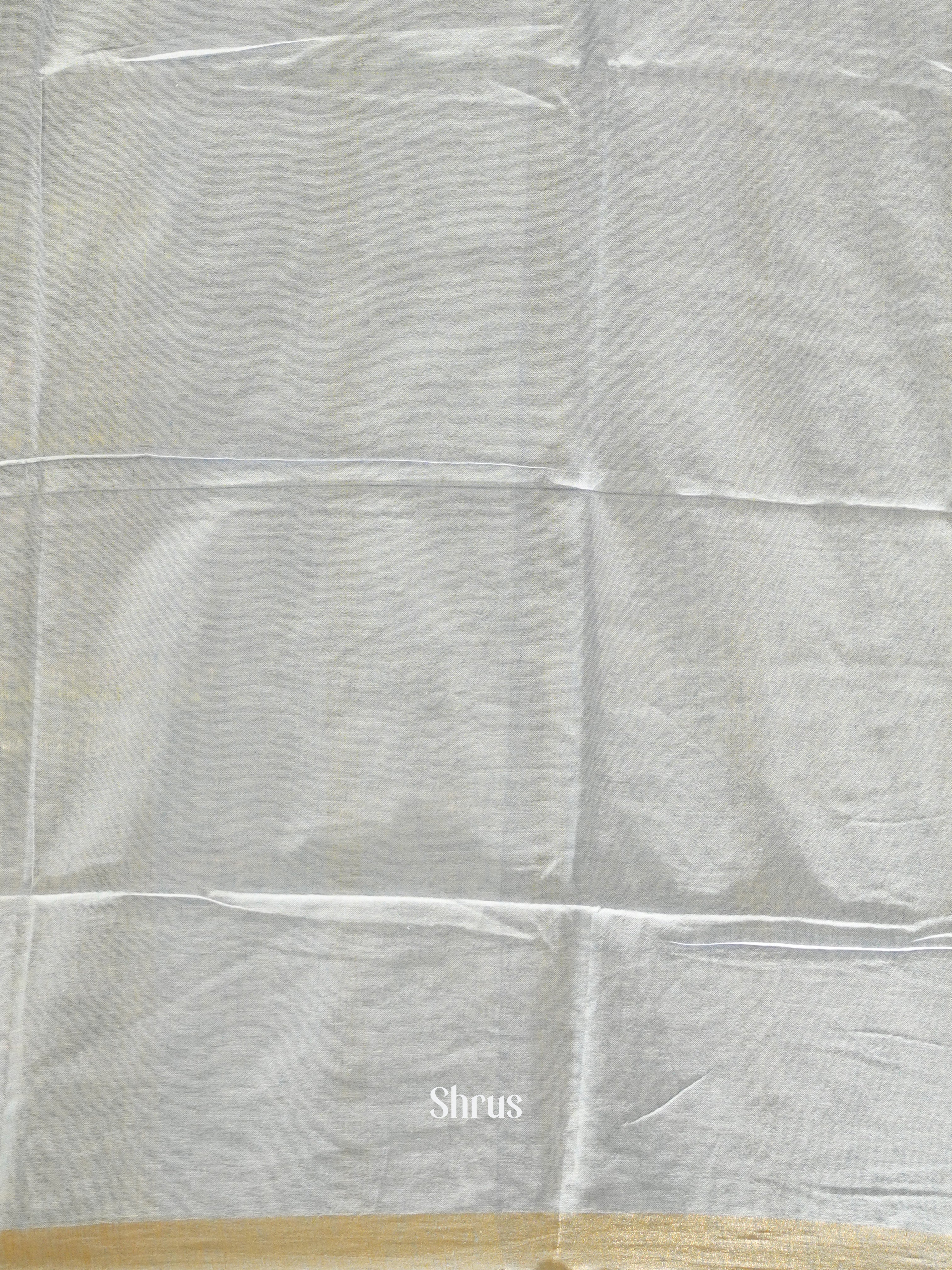 Grey & Blue - Art Linen Saree - Shop on ShrusEternity.com