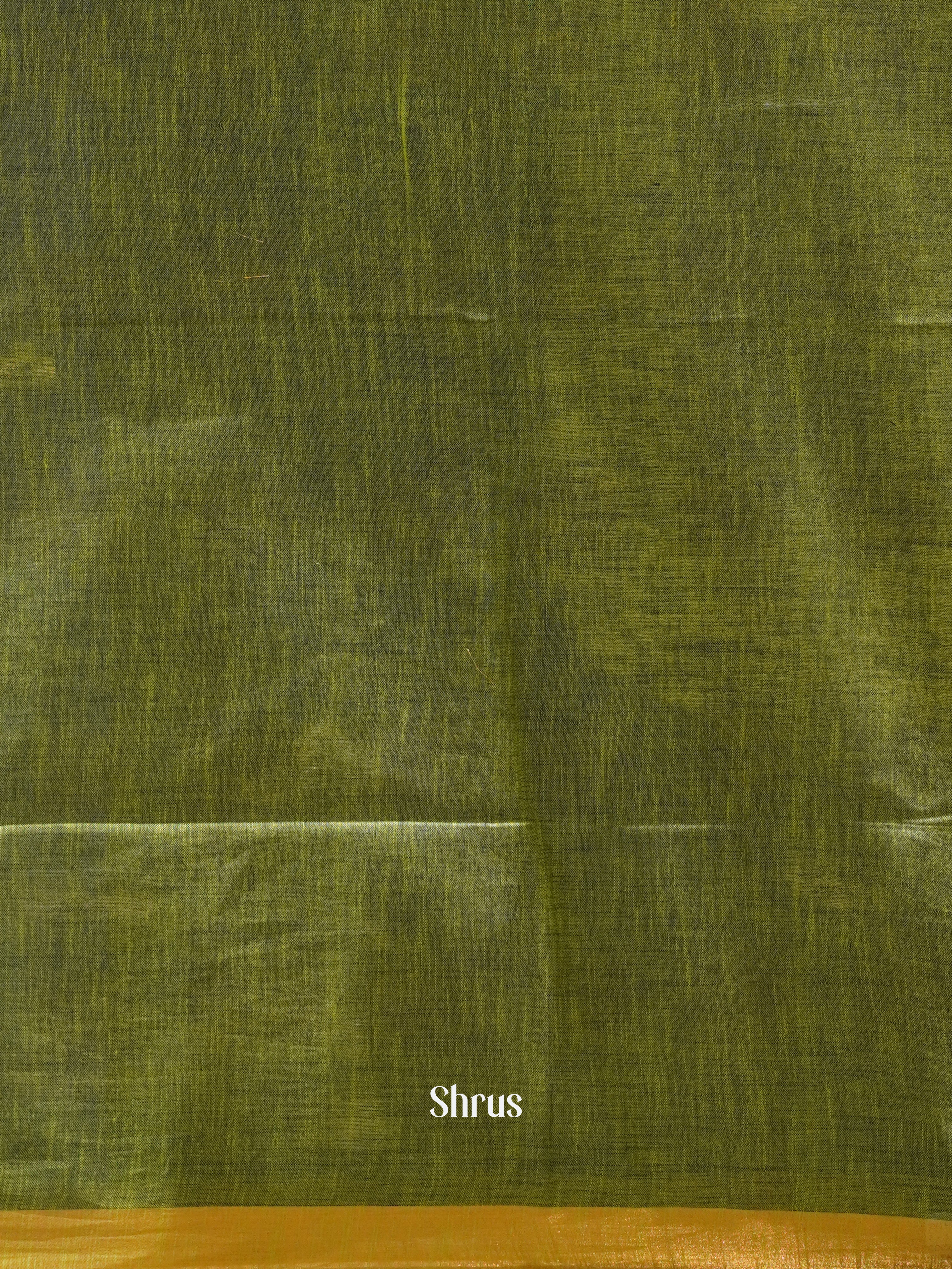 Grey & Green - Art Linen Saree - Shop on ShrusEternity.com