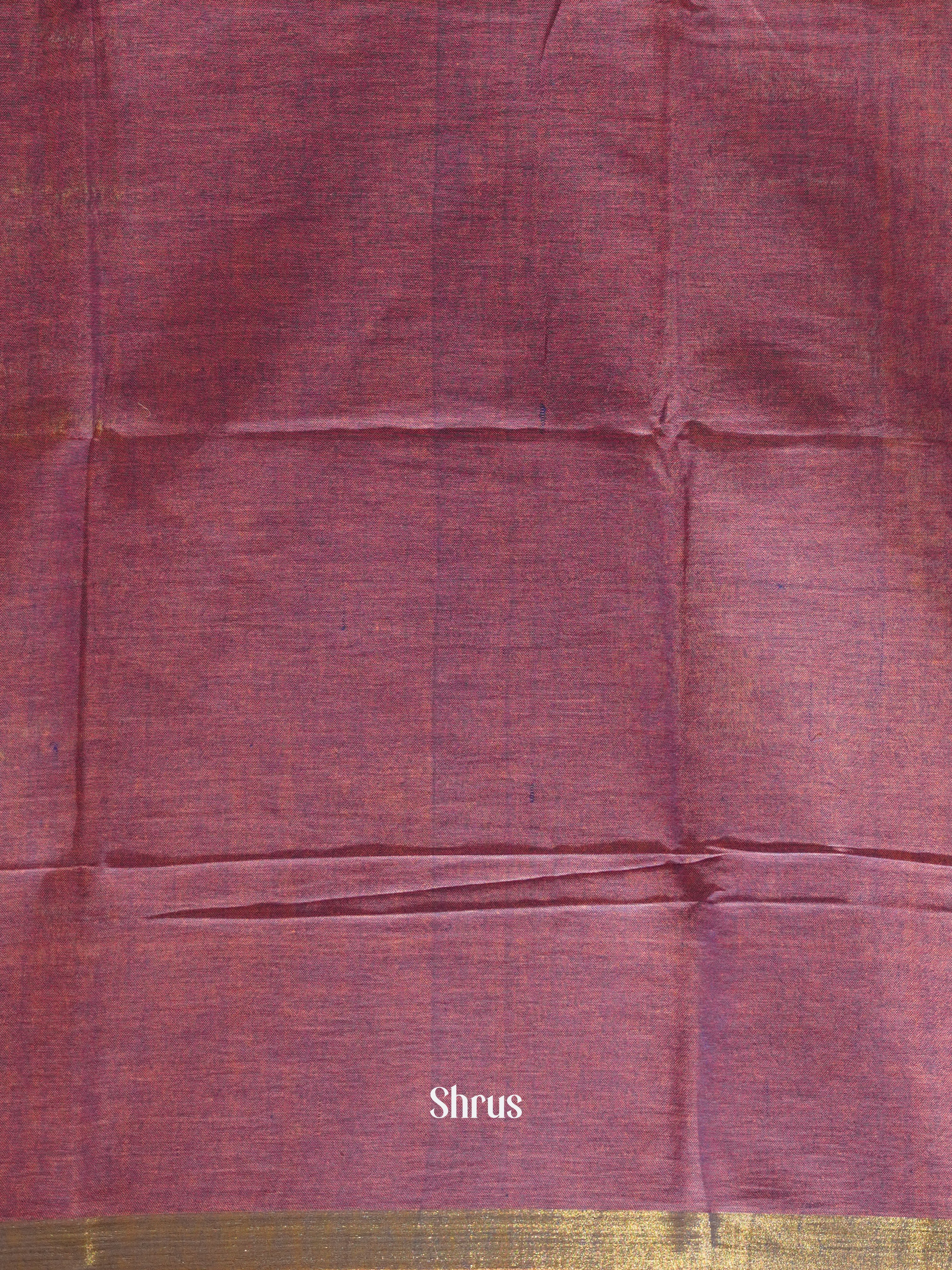 Onion peel & Purple - Art Linen Saree - Shop on ShrusEternity.com