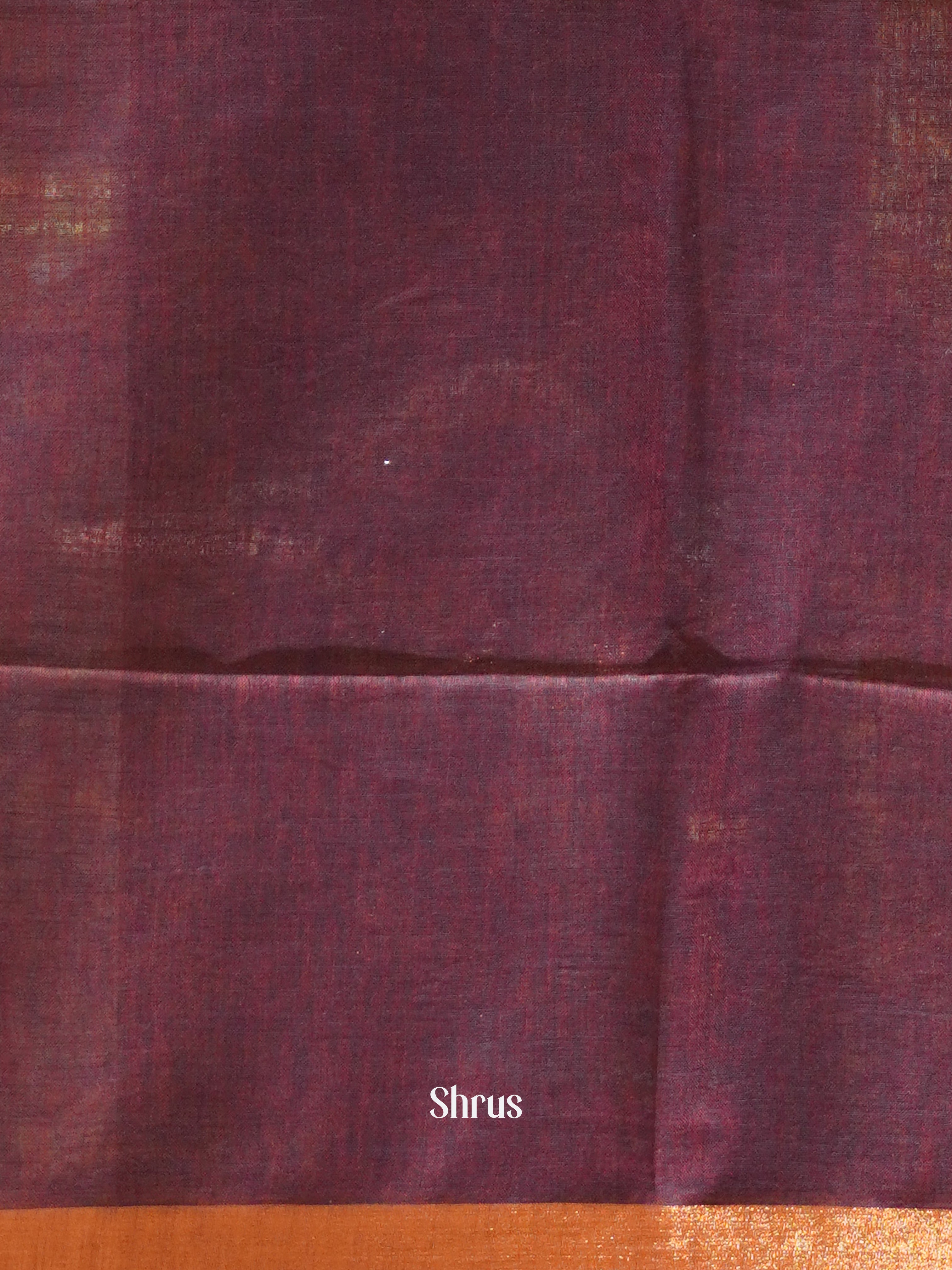 Grey & Wine - Art Linen Saree - Shop on ShrusEternity.com