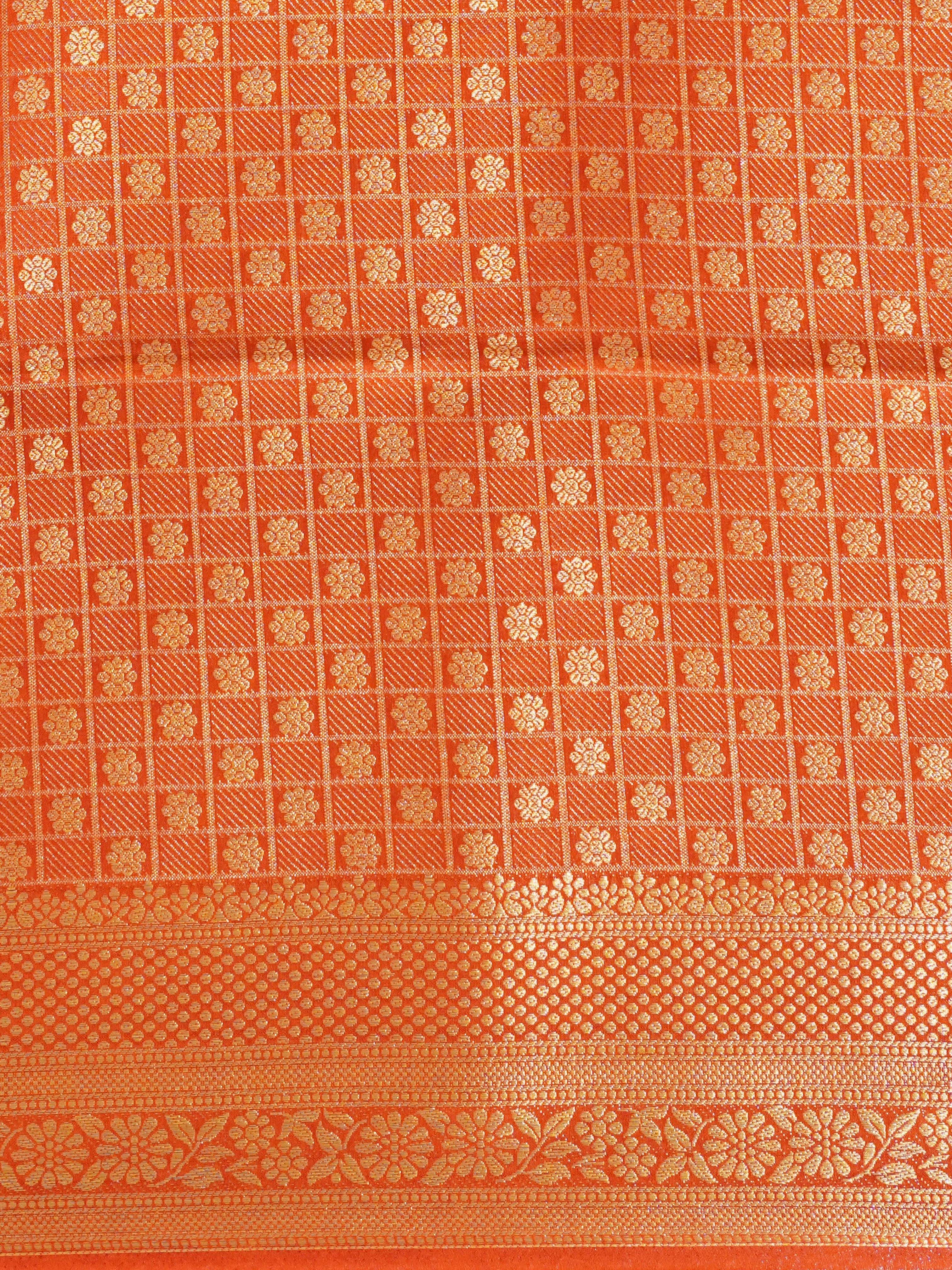 Red(Single Tone) -Semi Silk cotton