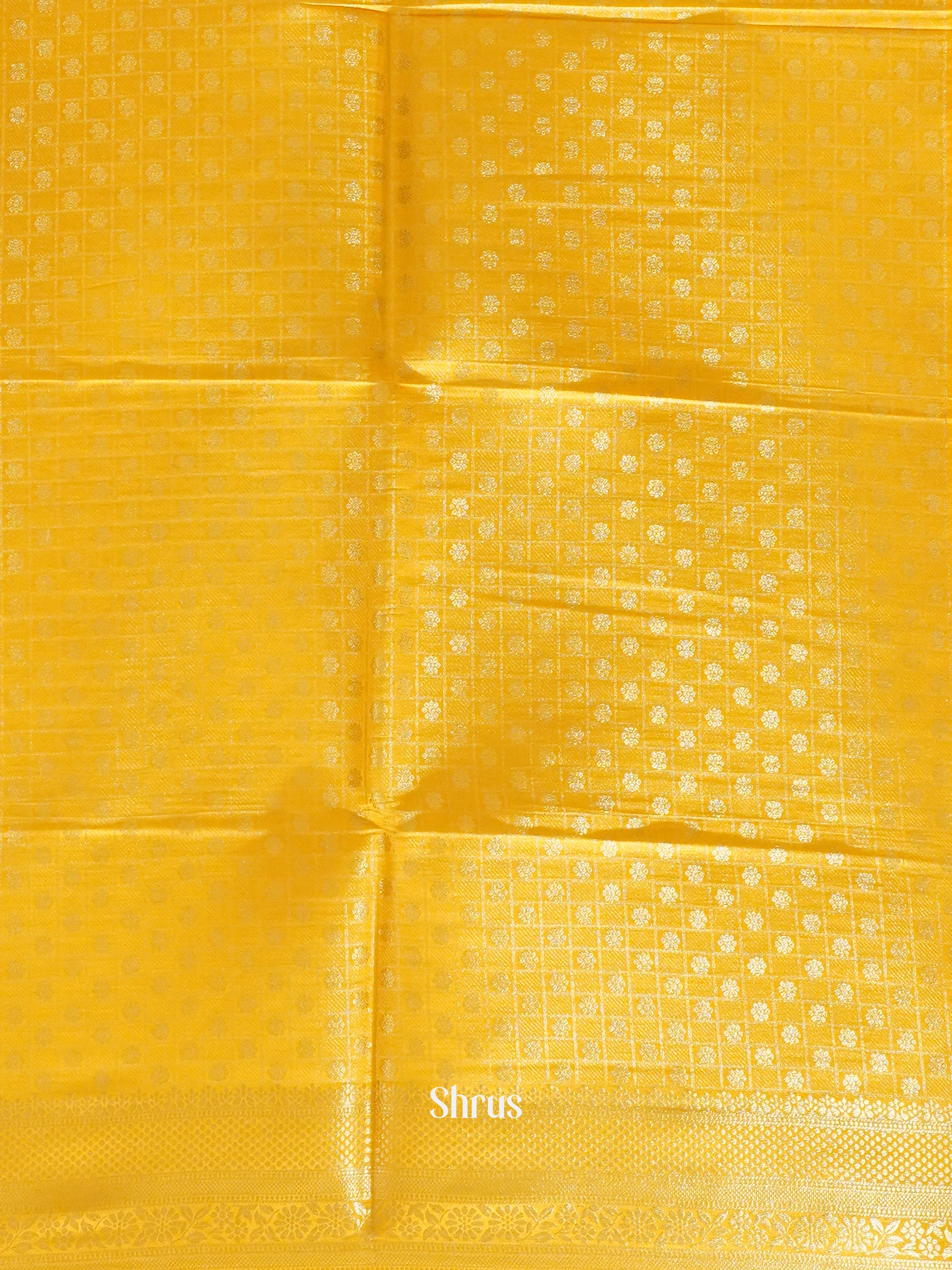 Yellow(Single Tone) -semi silk cotton Saree