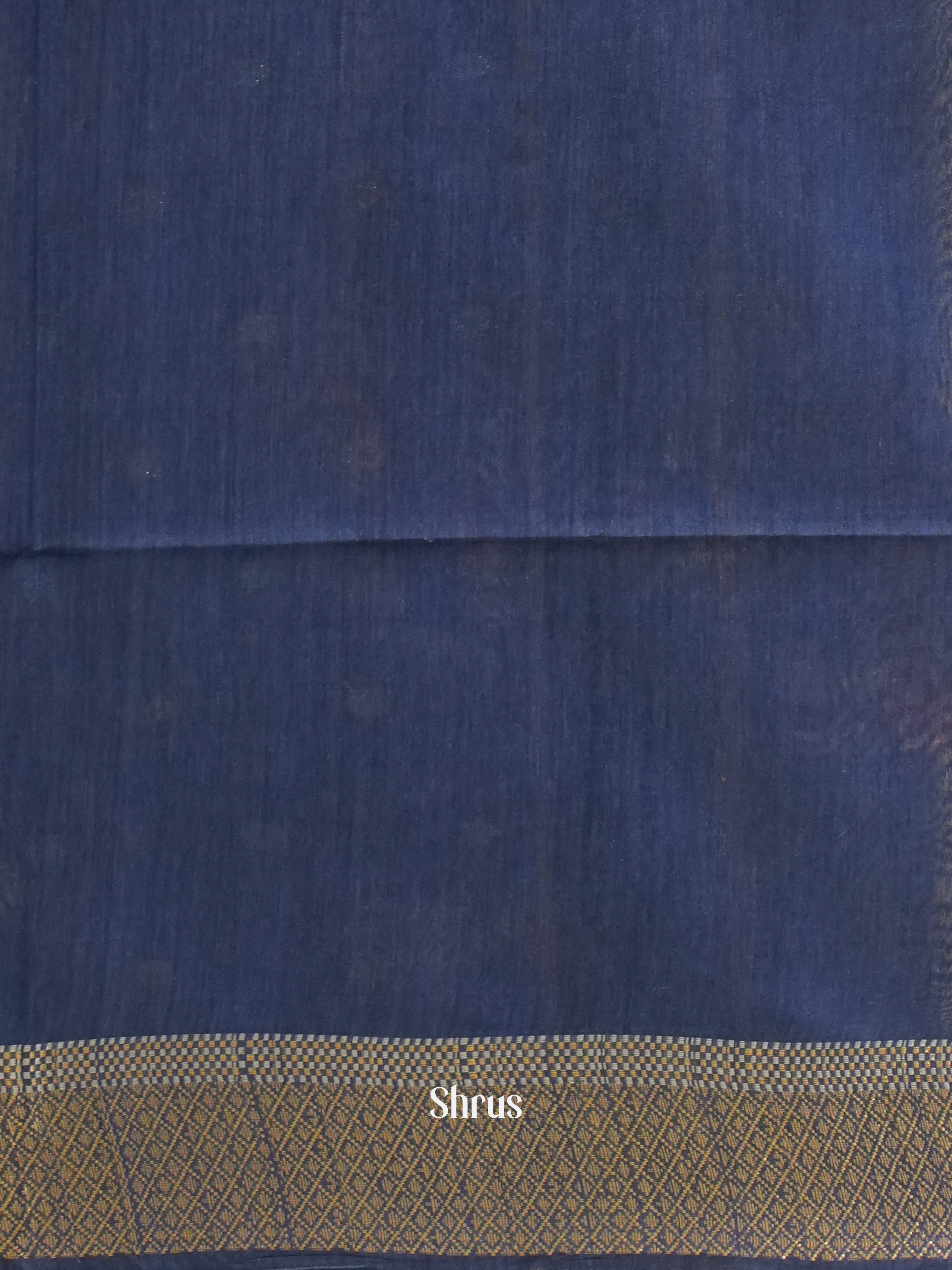 Blue(Single Tone) - Semi Tussar - Shop on ShrusEternity.com