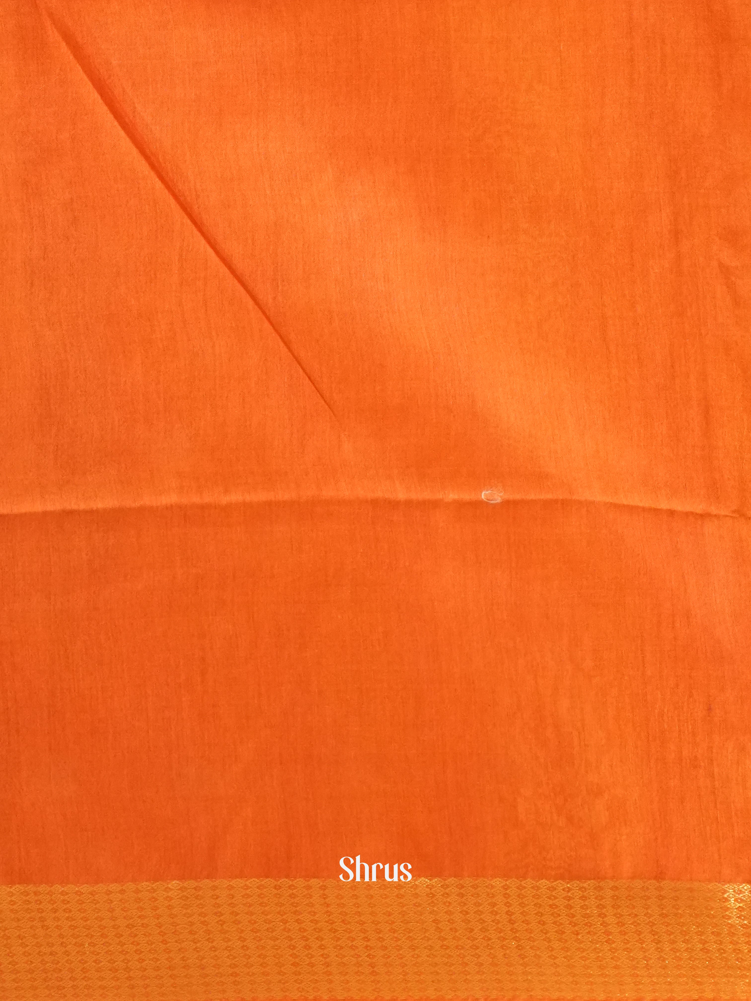Orange(single tone) - Semi Tussar - Shop on ShrusEternity.com