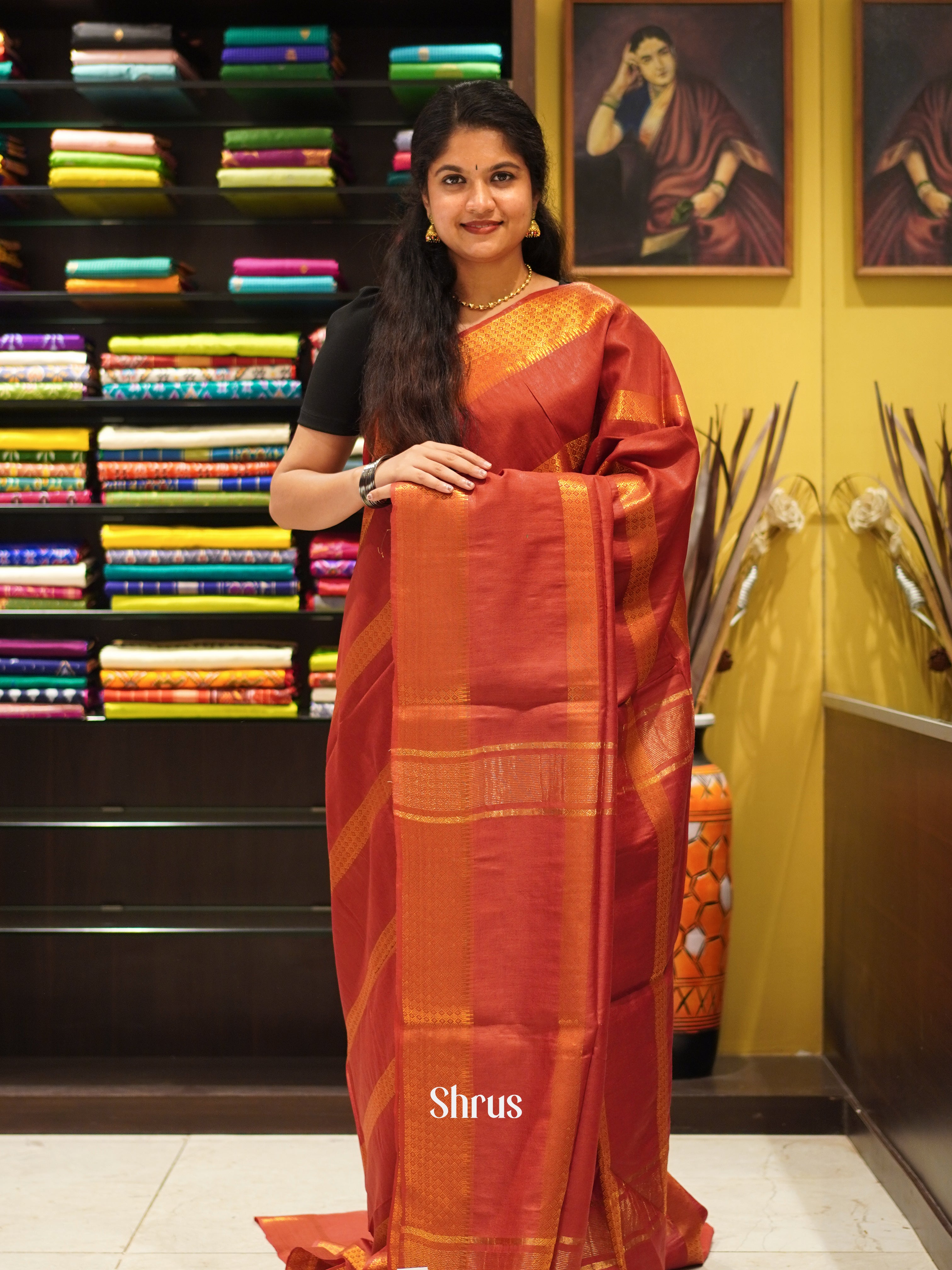 CDS29676 - Semi Tussar Saree - Shop on ShrusEternity.com