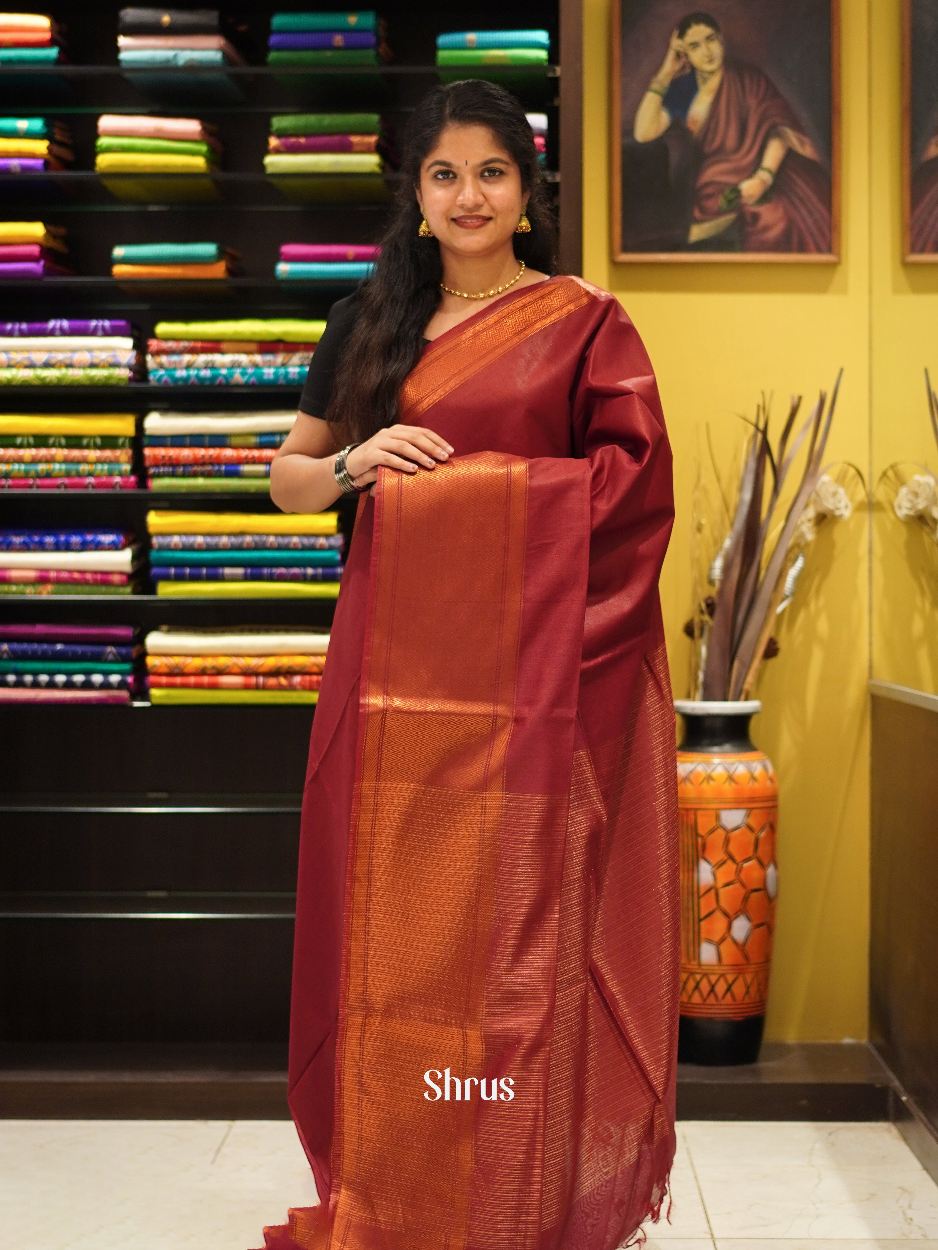 CDS29677 - Semi Tussar Saree - Shop on ShrusEternity.com